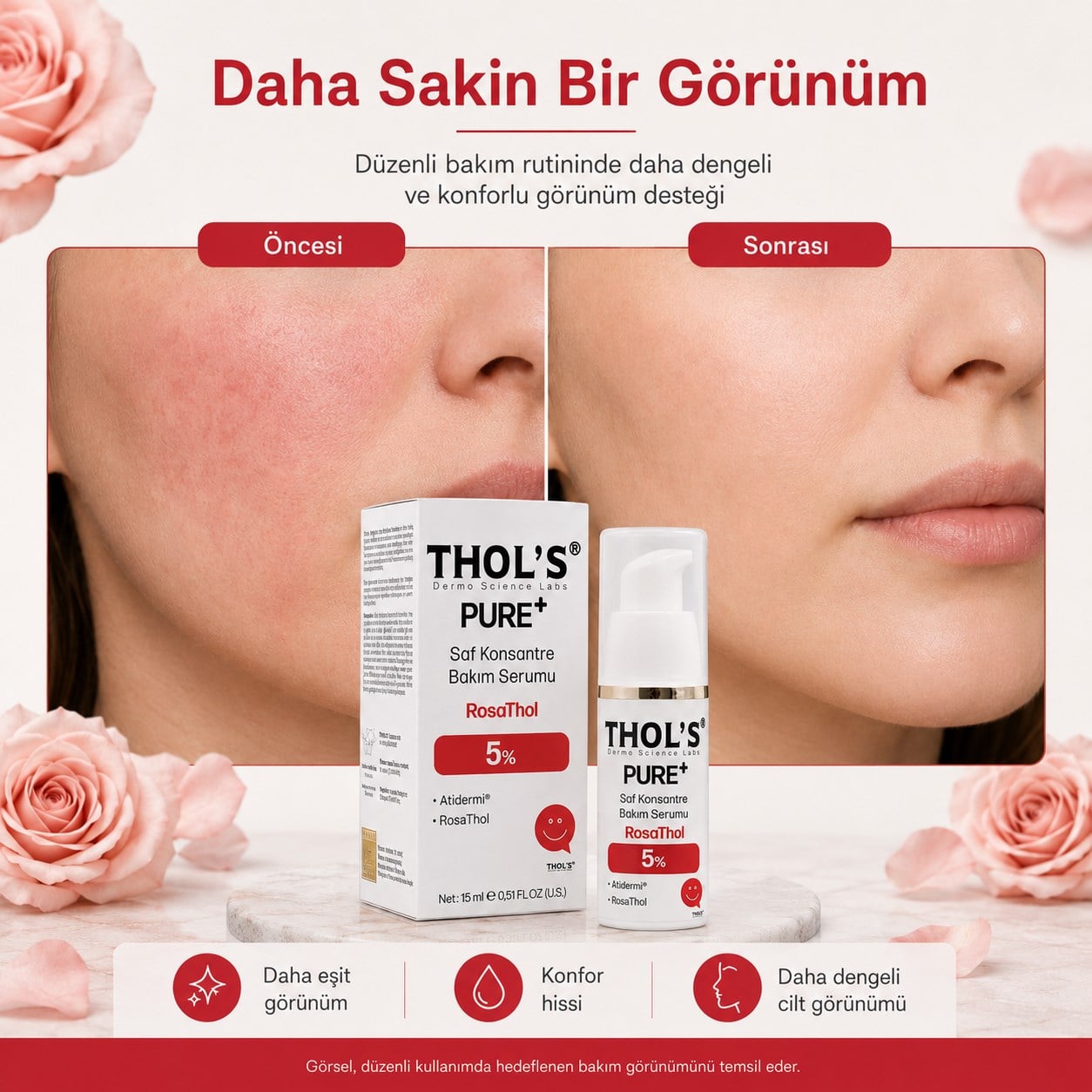 THOLS TB69 THOL'S PURE+ ROSATHOL 5% (TB69) SERUM - 15 ML