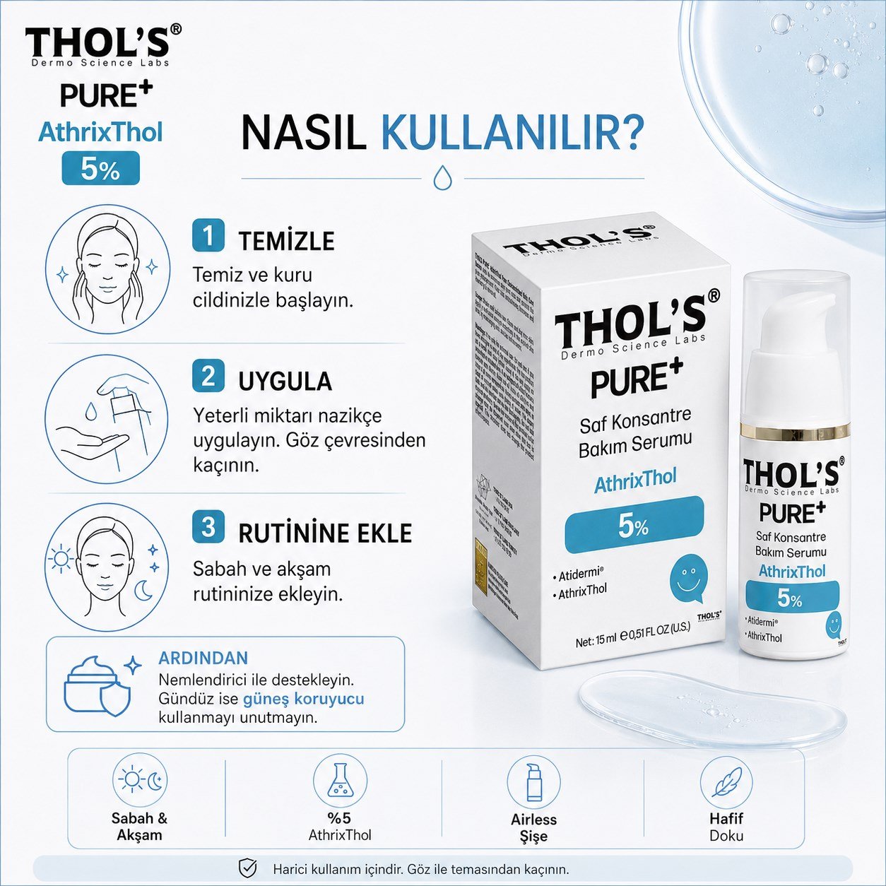 THOLS THOL'S PURE+ ATHRIXTOL 5% (TB72) SERUM - 15 ML