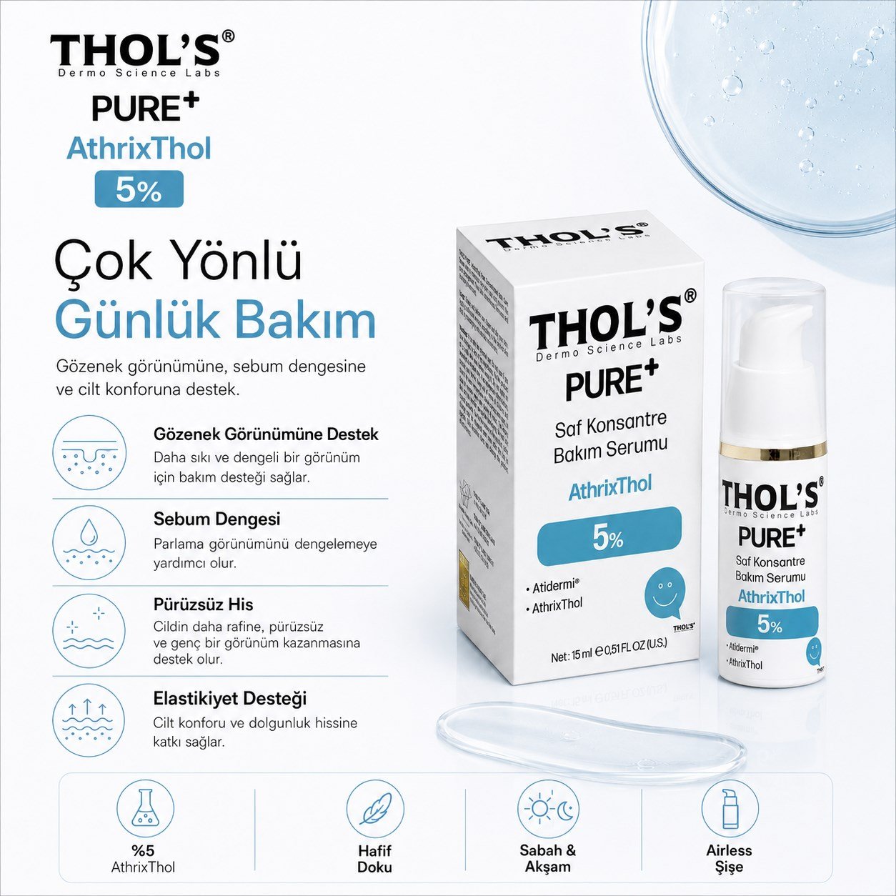 THOLS THOL'S PURE+ ATHRIXTOL 5% (TB72) SERUM - 15 ML
