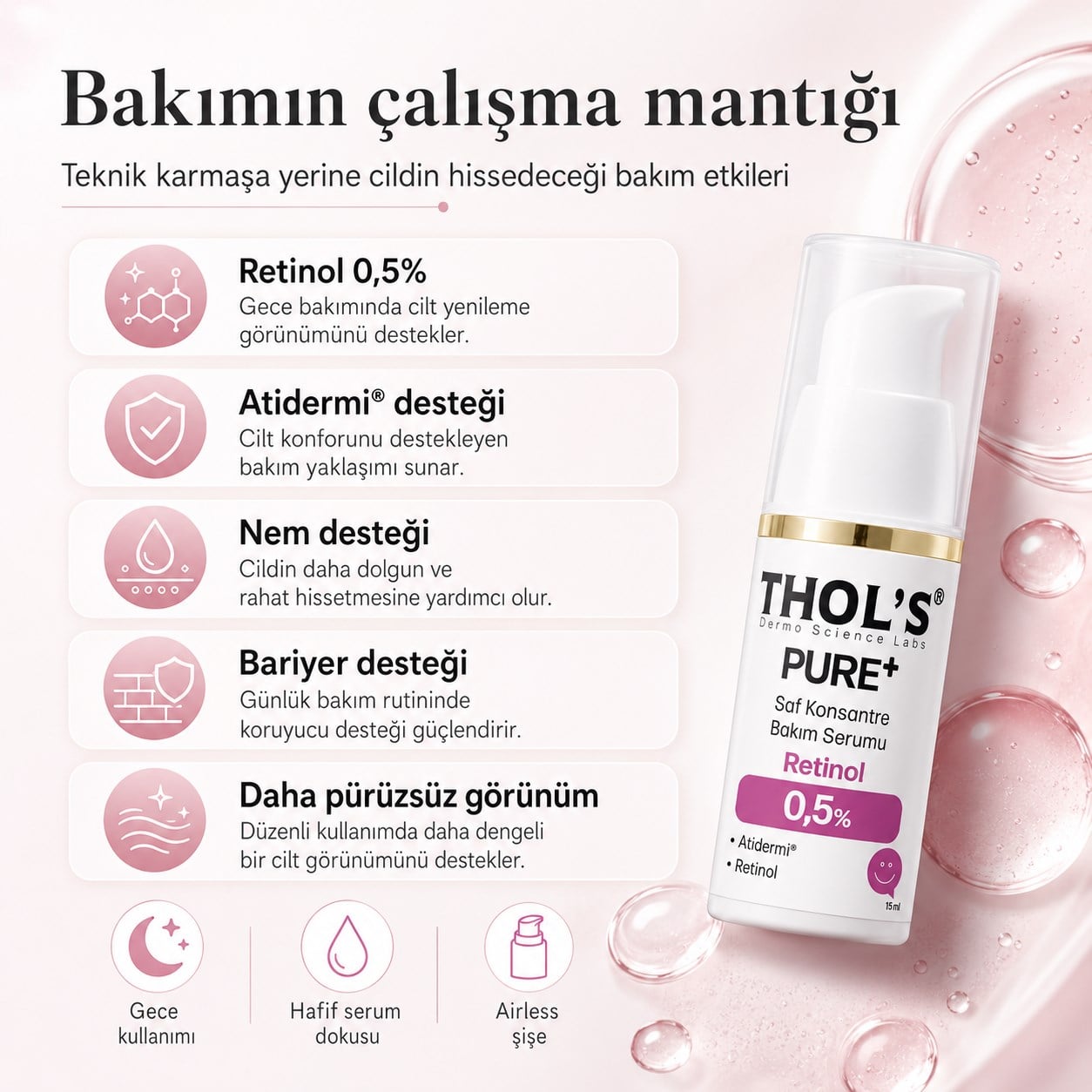 THOLS THOL'S PURE+ RETINOL 0,5% (TB64) SERUM - 15 ML