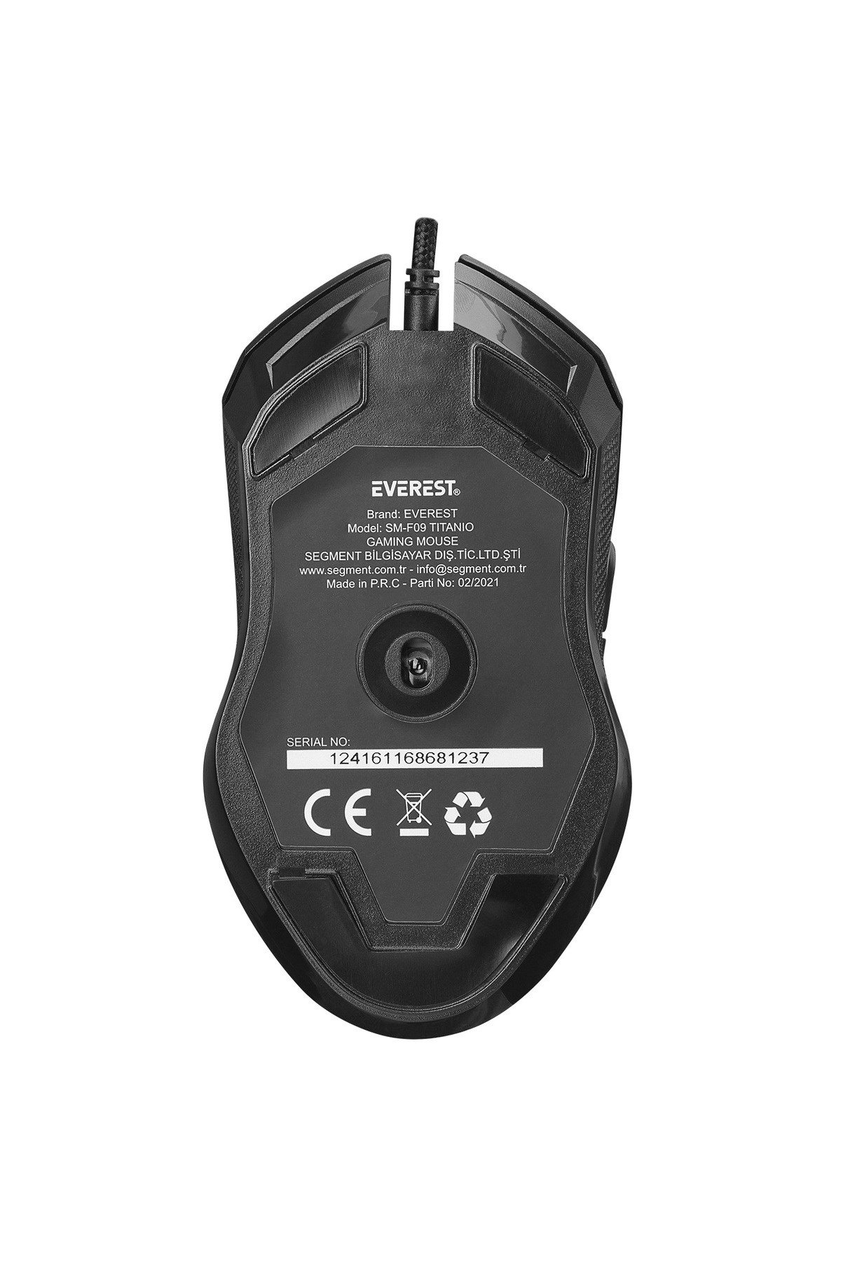 TITANIO Usb Gümüş 7200dpi RGB Ledli Gaming Oyuncu Mouse (SM-F09)