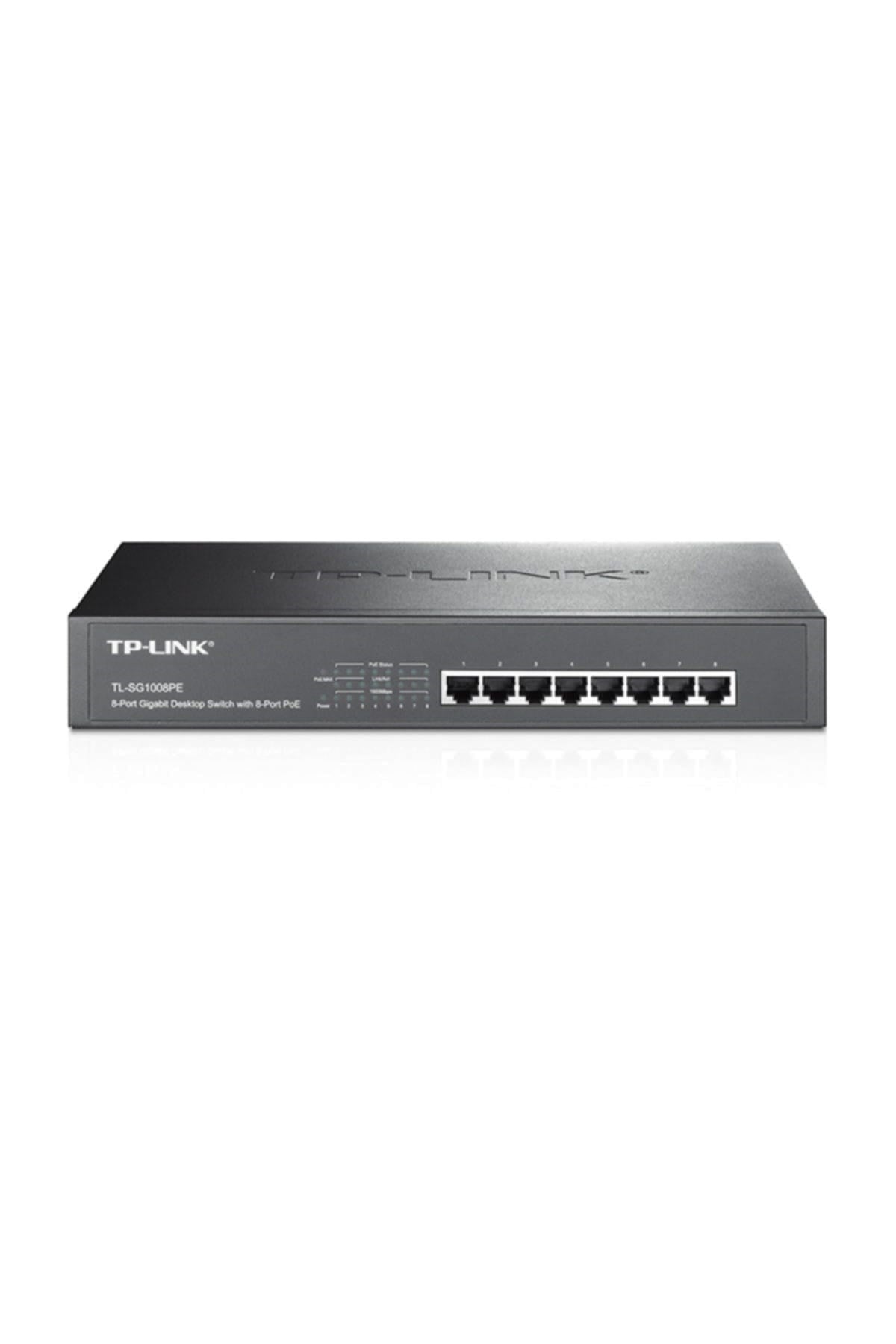 Tl-Sg1008Pe 8-Port 10/100/1000 Desktop/Rackmount Swıtch + 8 Port Poe
