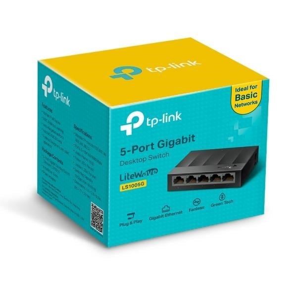 TP-LINK LS1005G 5 port Gbit Desktop Yönetilemez Plastik Kasa Switch