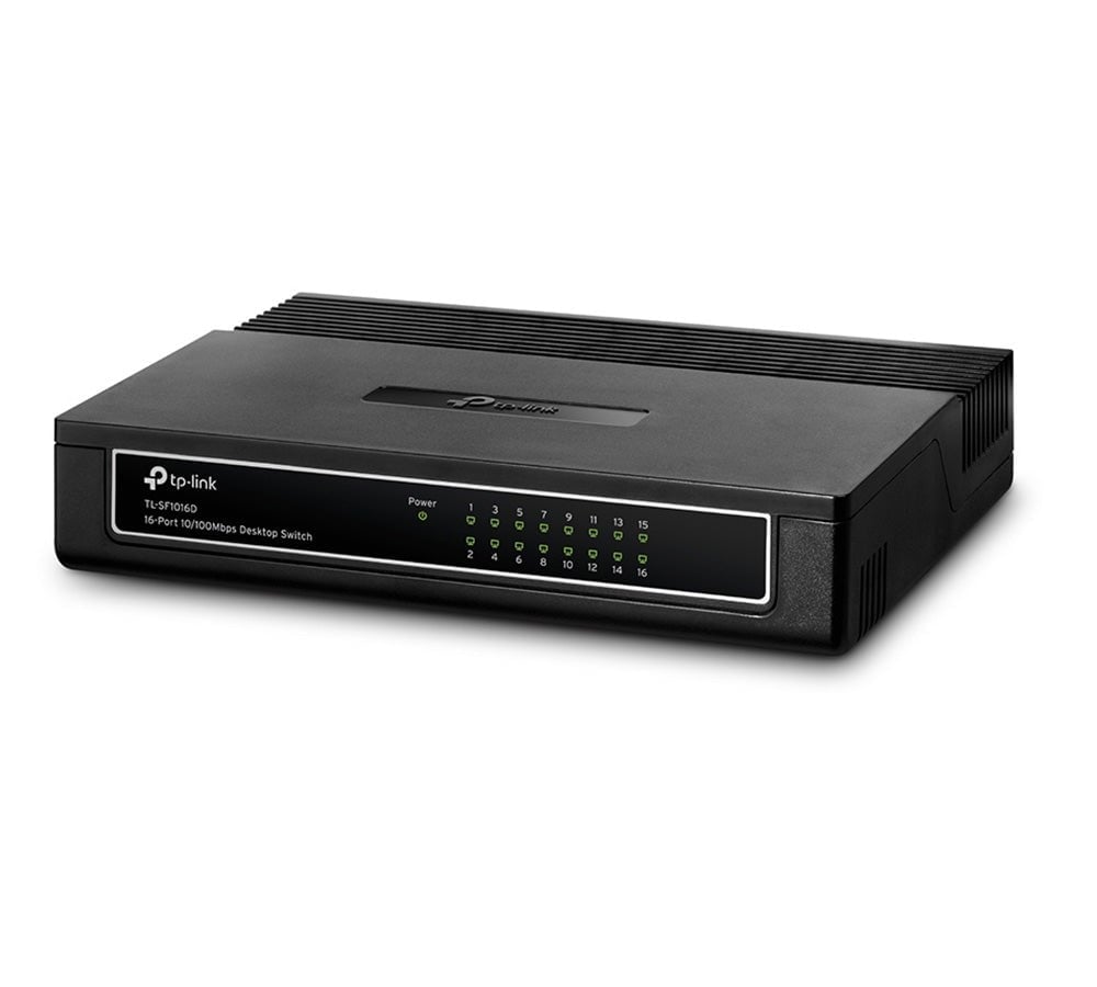 TP-LINK TL-SF1016D 16 Port Mbit Desktop Yönetilemez Plastik Kasa Switch
