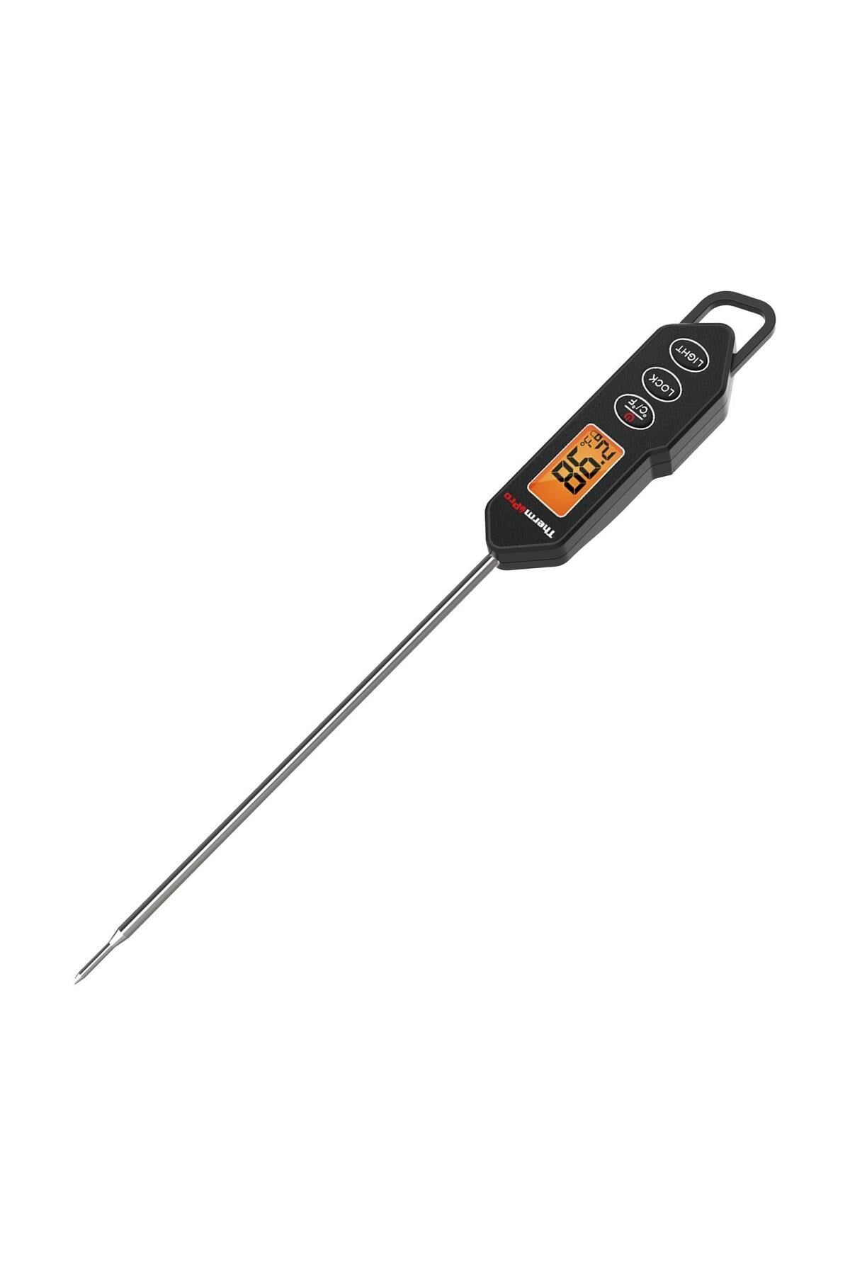 TP01HW LED Ekran Daldırma/Saplama Gıda Pişirme Termometresi-Siyah