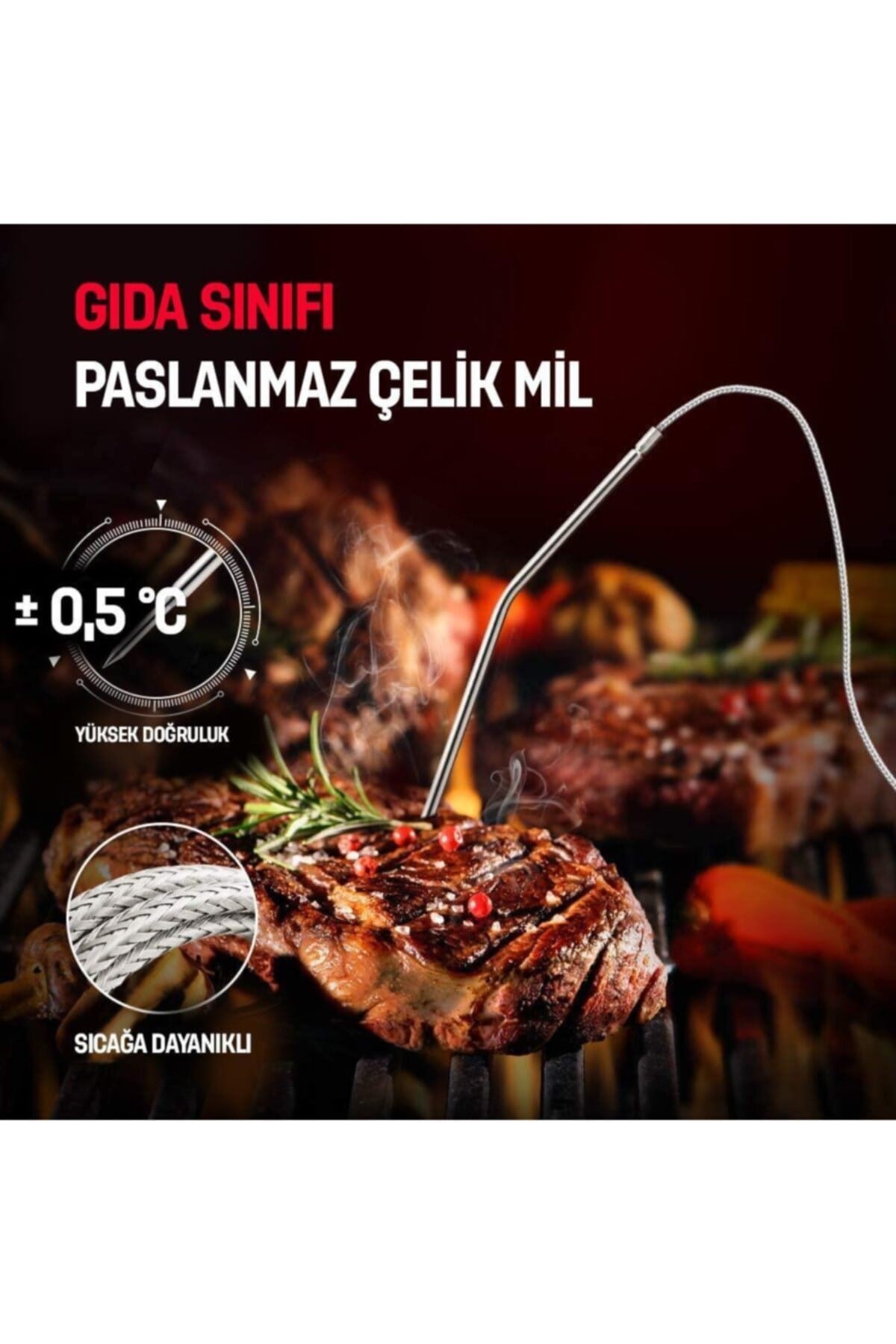 Tp06s Profesyonel Gıda Pişirme Termometresi
