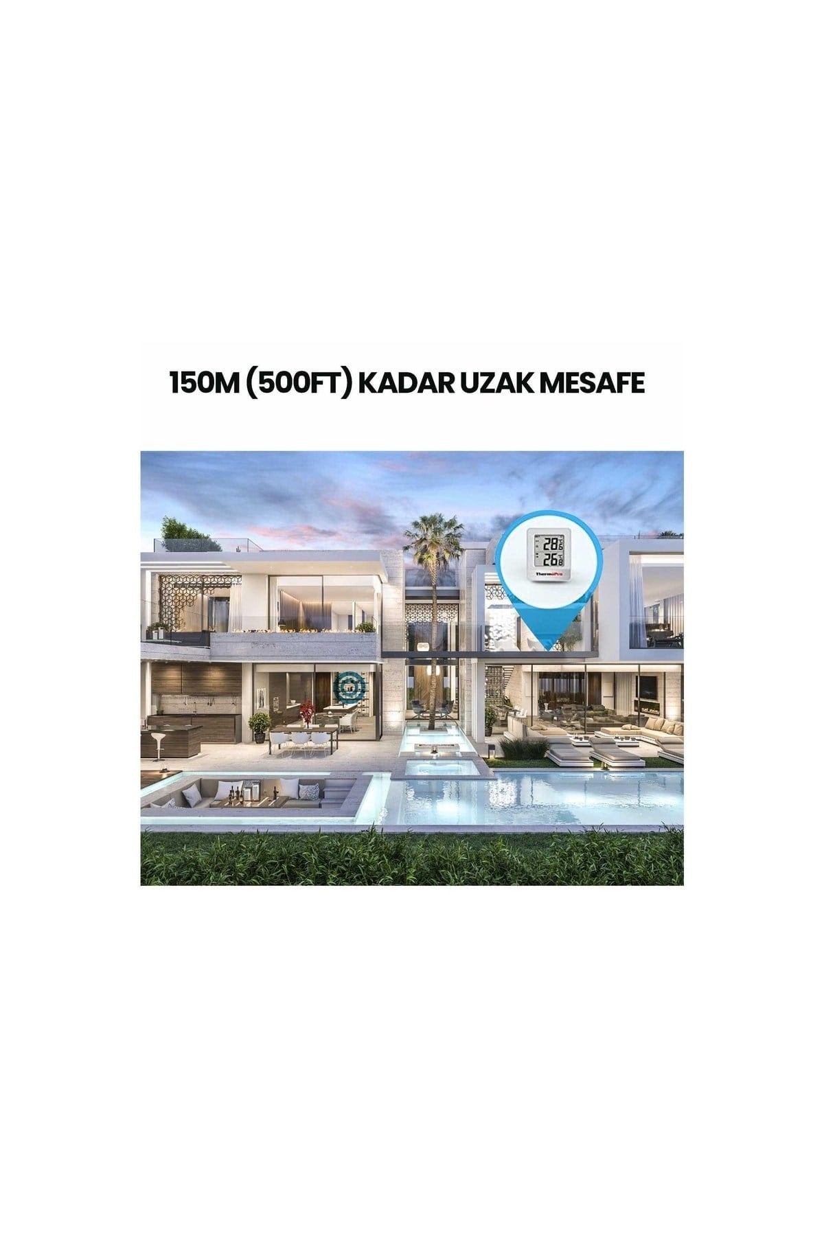 Tp200c Wifi Iç-dış Mekan Dijital Sıcaklık Termometre
