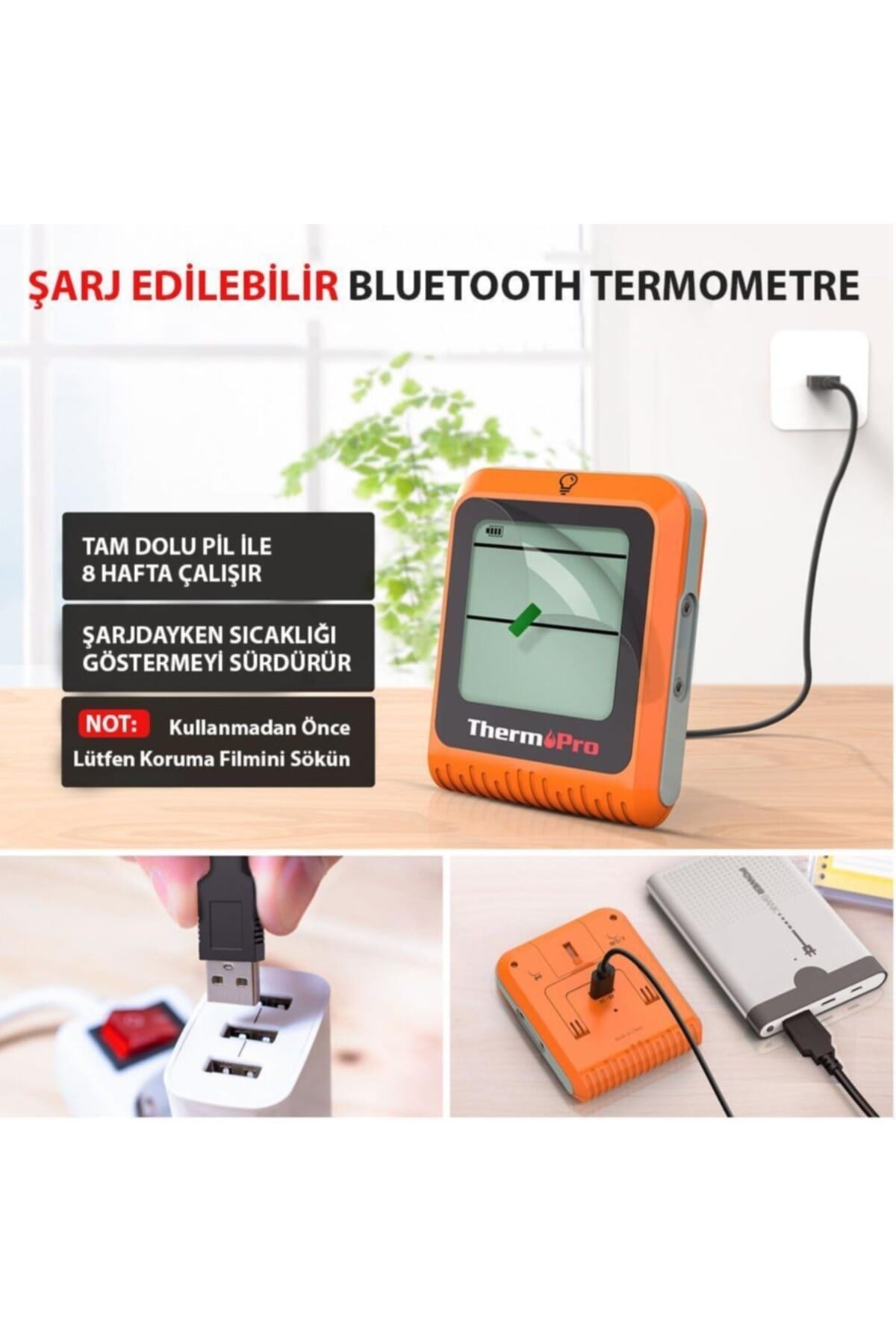 Tp25h2 Android/ıos, Alarmlı Profesyonel Smart Pişirme Termometresi