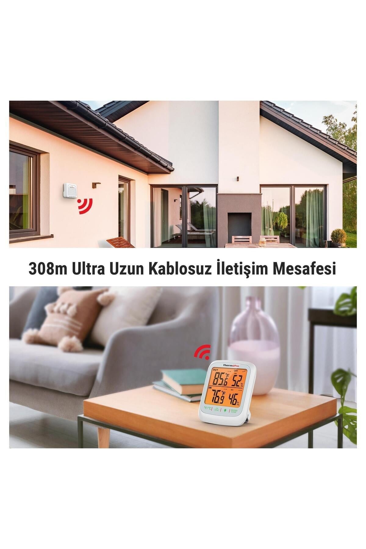 TP260B Mini Iç Mekan Dijital Sıcaklık ve Nem Ölçer Termometre