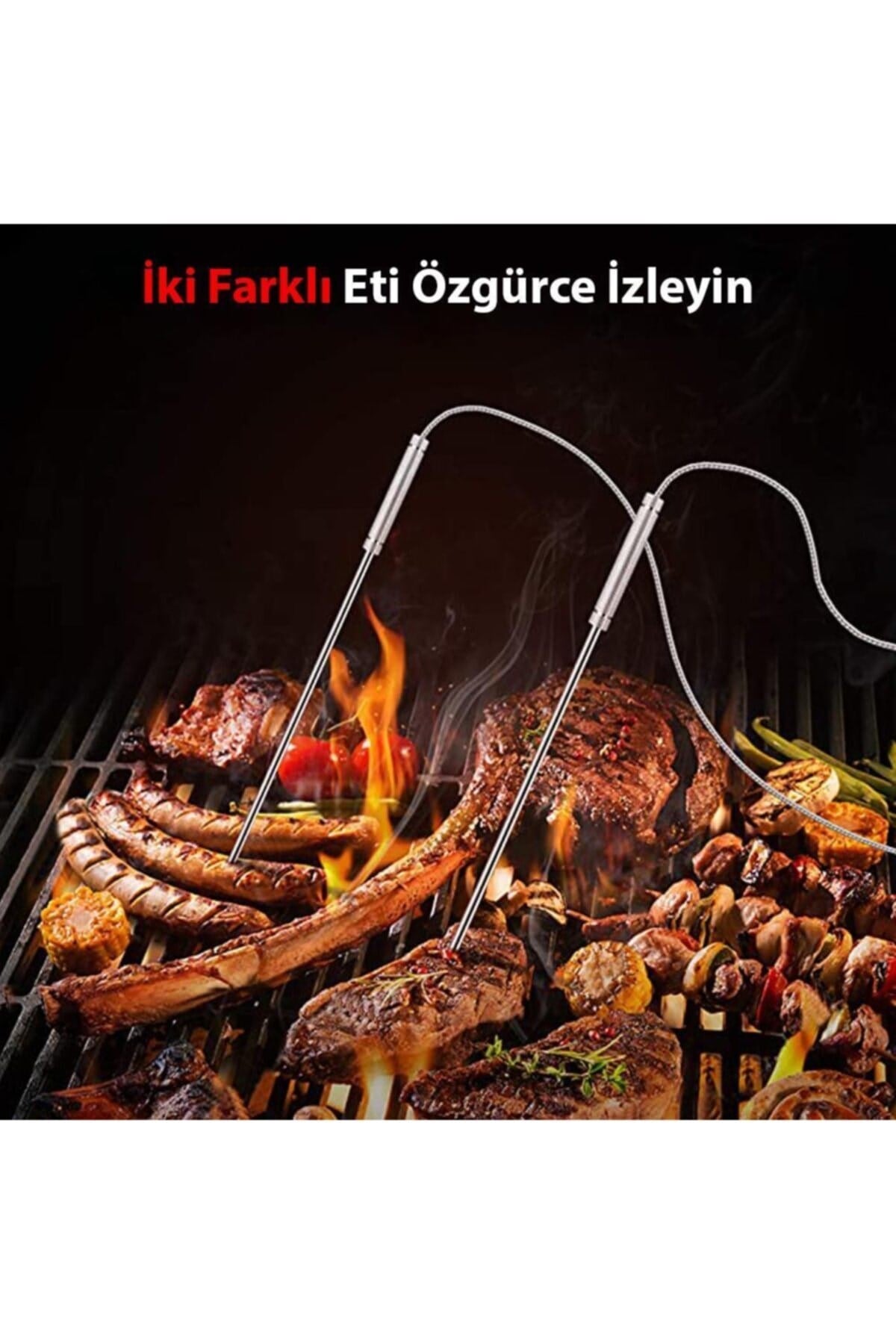 Tp28 150m Mesafeli Kablosuz Profesyonel Saplama Gıda Ve Izgara Termometresi