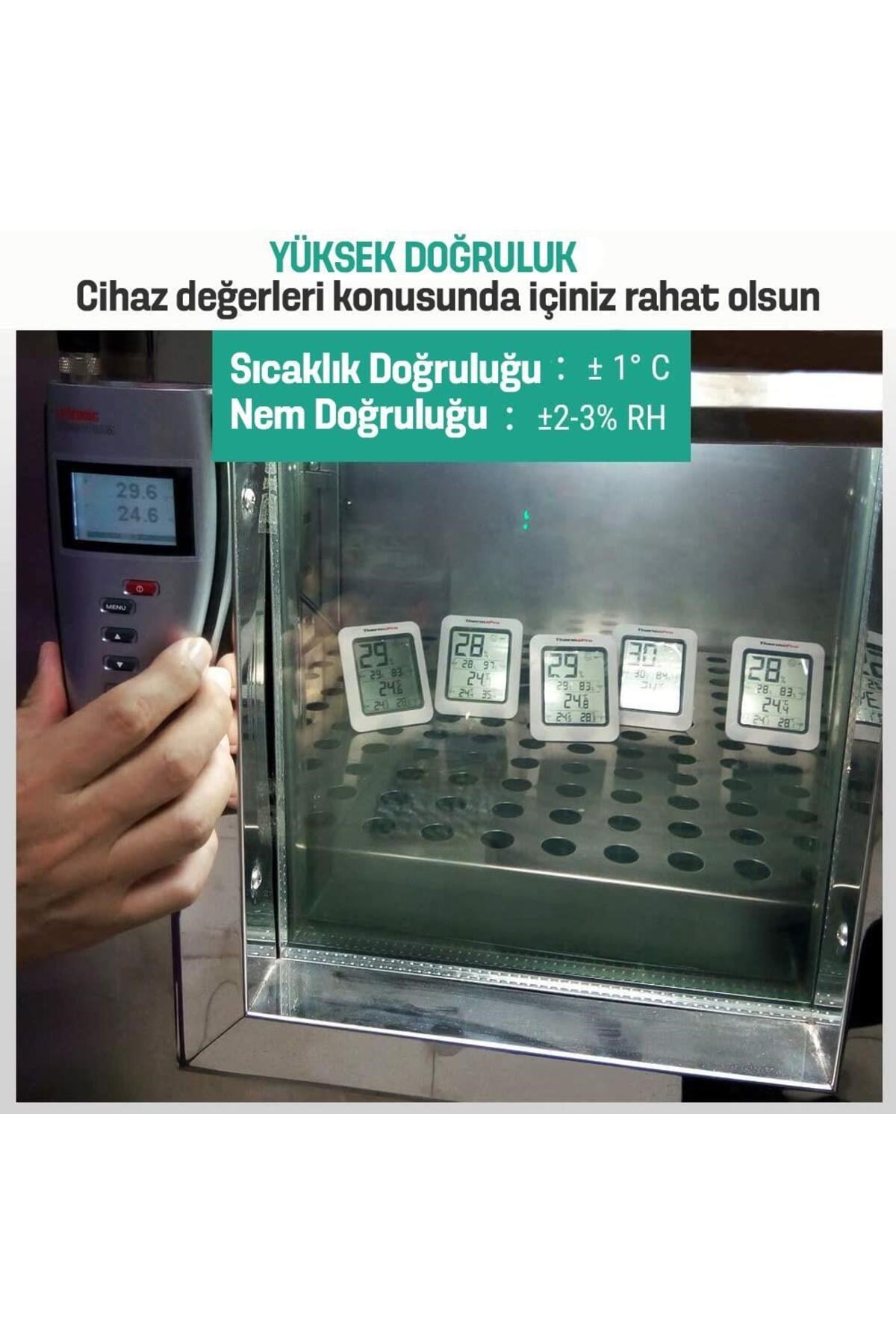 Tp50 Termometre Iç Mekan Dijital Sıcaklık Ve Nem Ölçer - 3 Adet