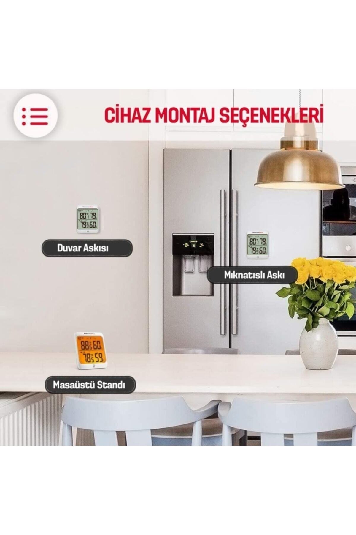 Tp63a Wifi Iç Ve Dış Mekan Dijital Isı Ve Nem Ölçer
