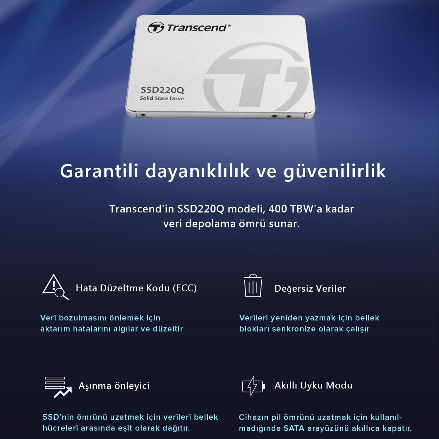 Transcend TS1TSSD225S 1TB, 2.5 SSD, SATA3, 3D TLC