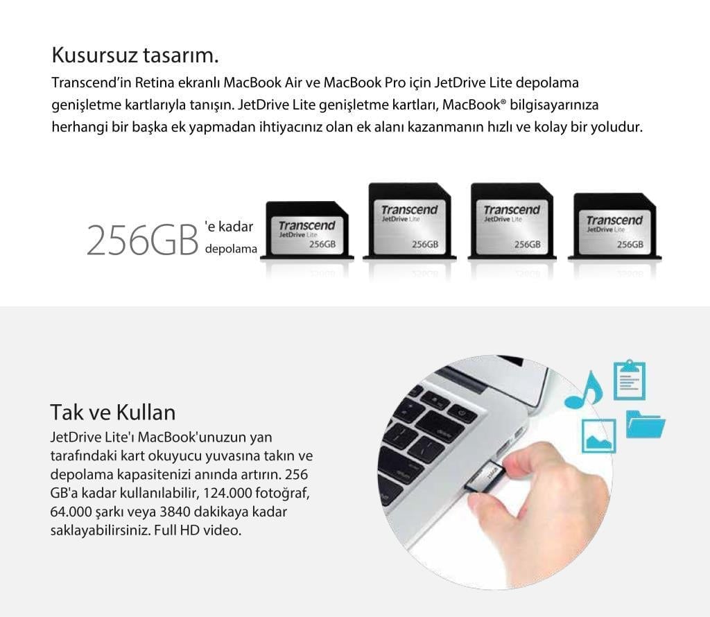 Transcend TS256GJDL130 256GB JetDriveLite 130 MBA 13