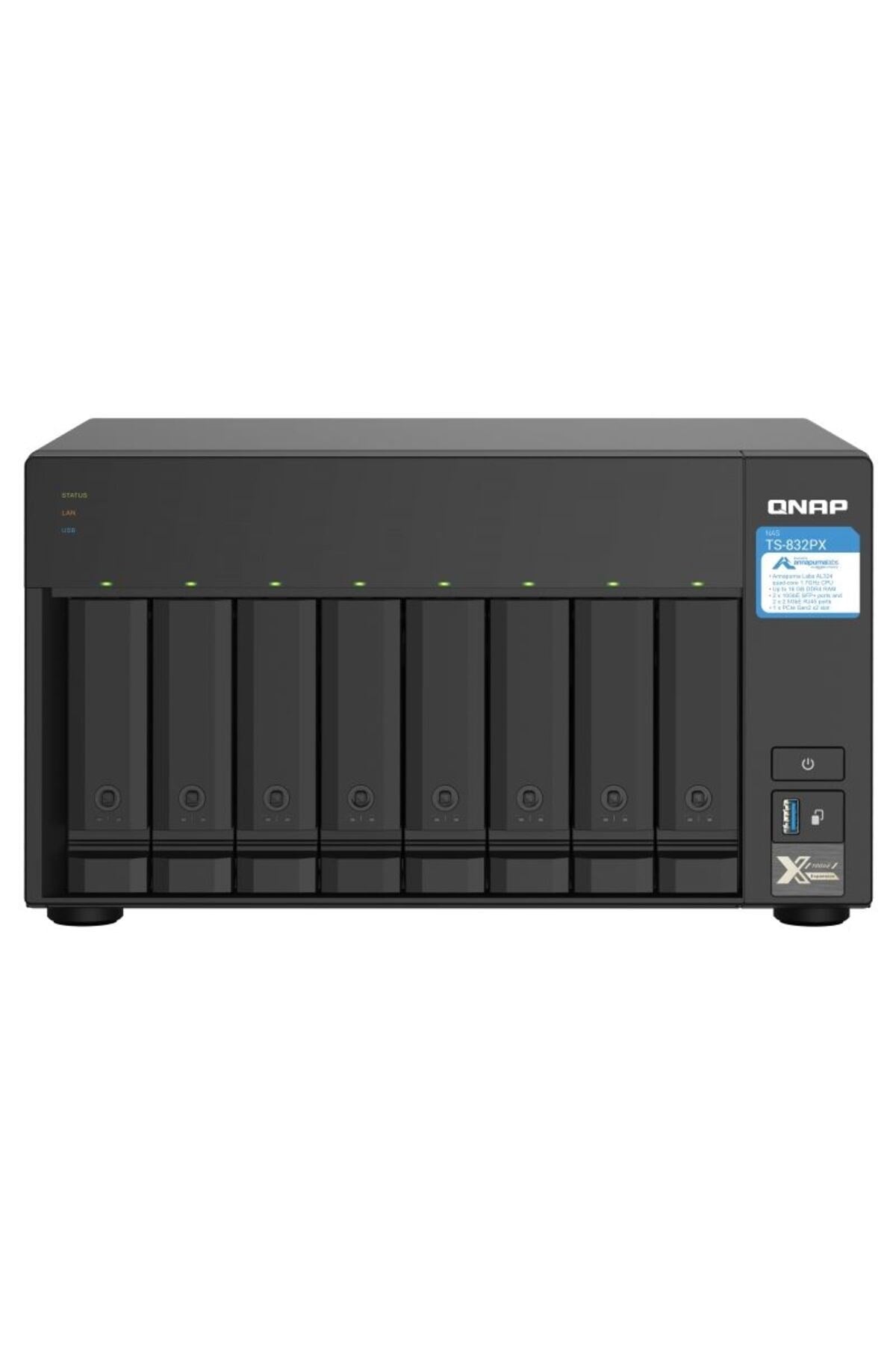 TS-832PX-4GB Ram 8 Hdd Yuvalı Tower Nas Depolama Ünitesi