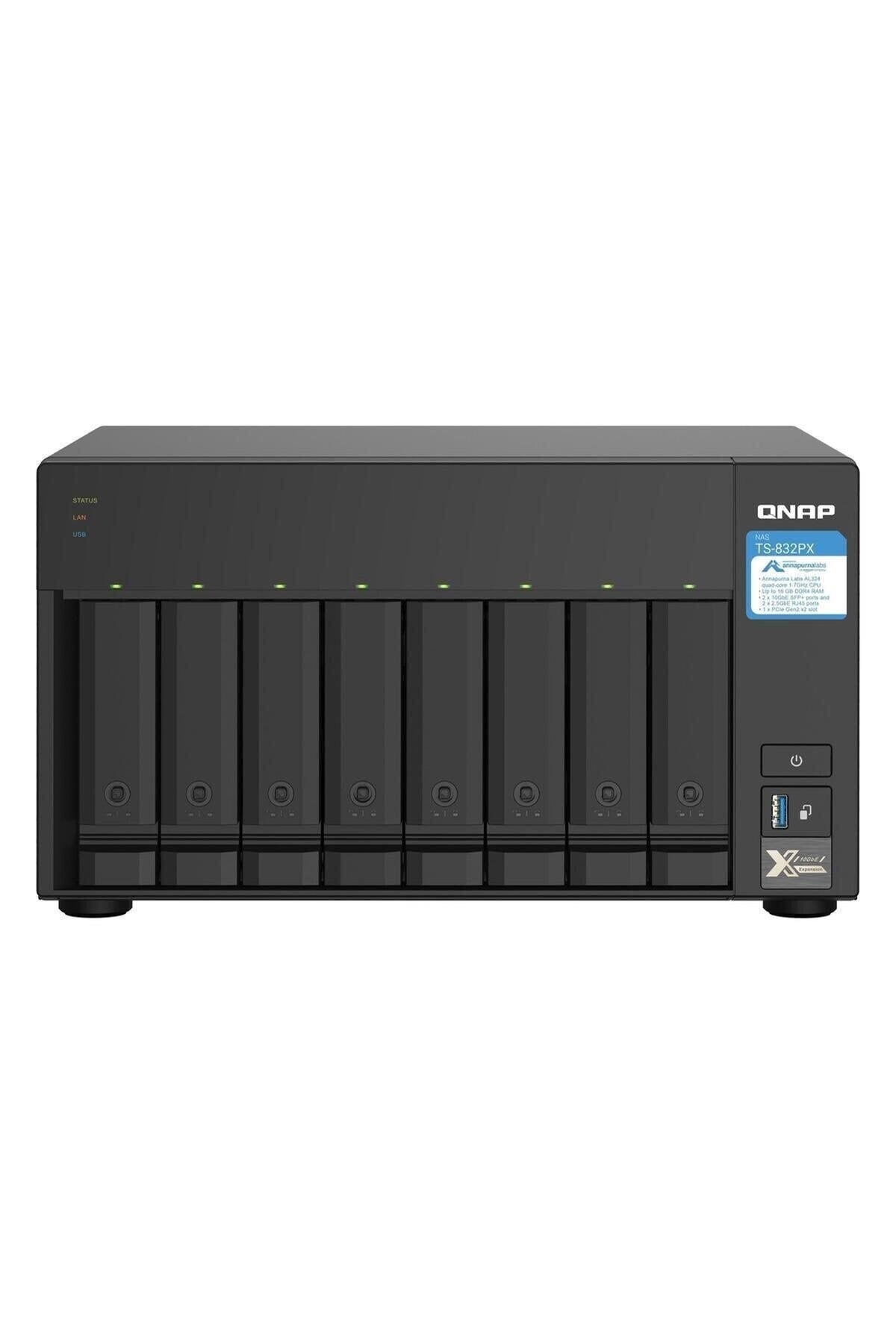 TS-832PX (8X24TB Desteği) Raıd(0-1-5-6-10-50-60) Nas Depolama Ünitesi