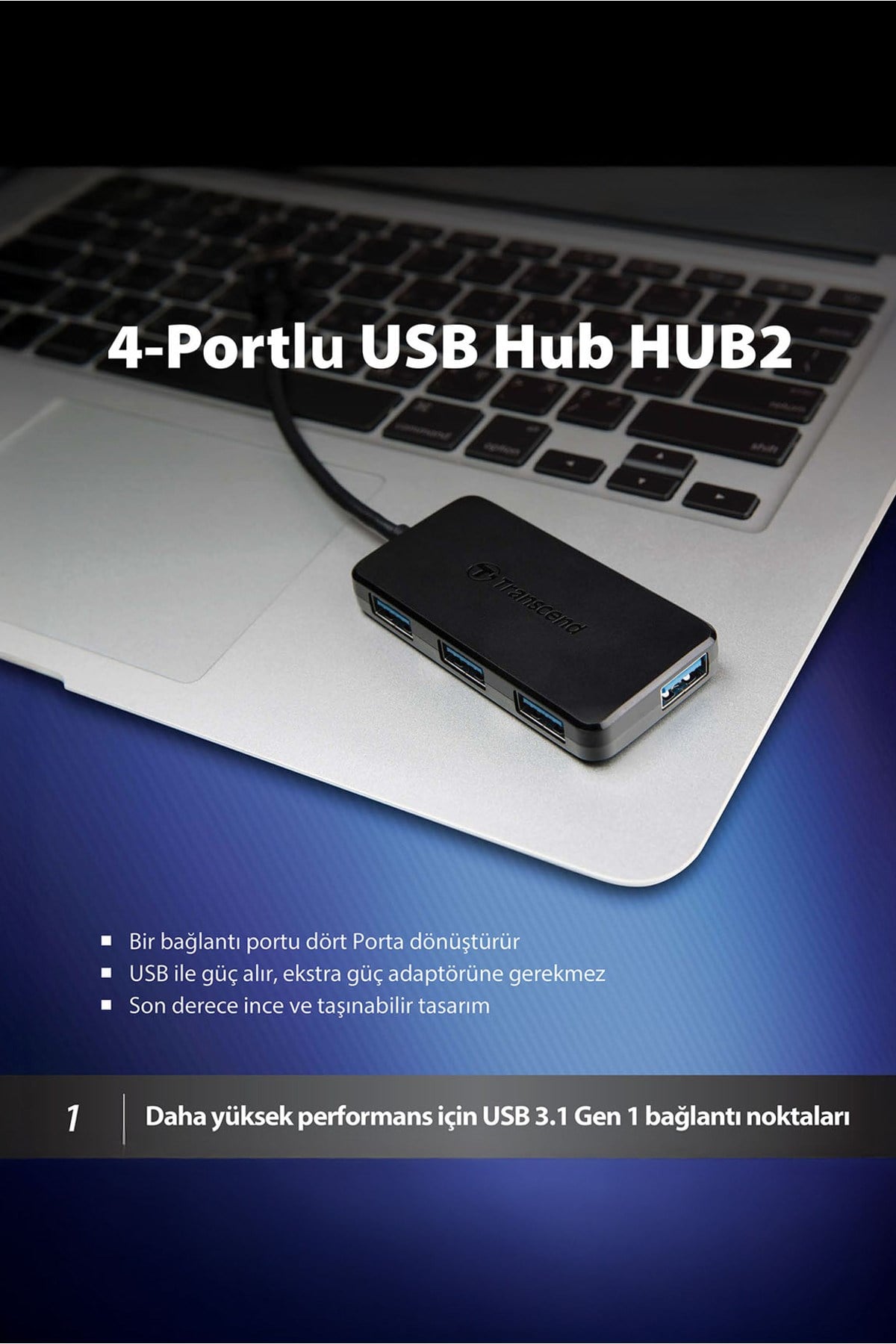Ts-hub2k Usb 3.1 Gen 1, Usb A To 4 Port Usb Çoklayıcı Hub