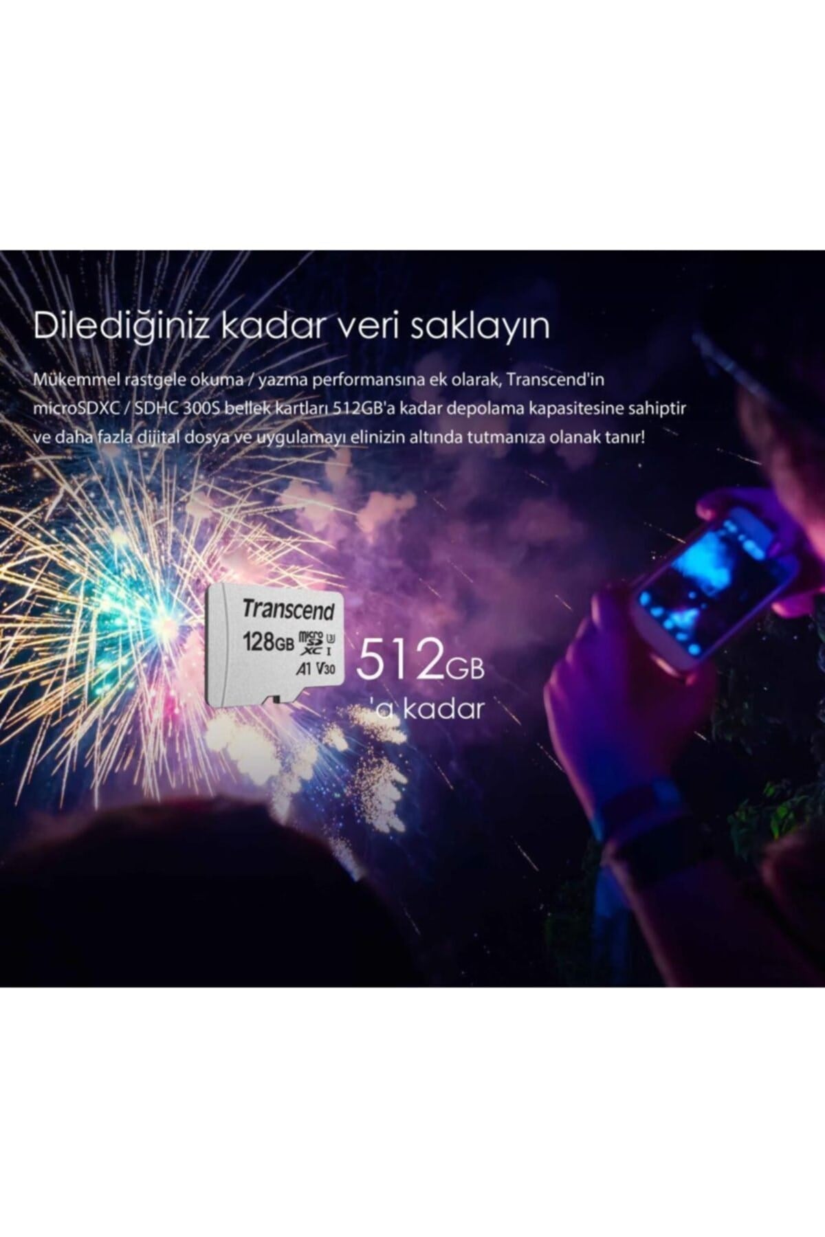 Ts128gusd300s 128gb Microsd Uhs-ı U3 A1 Hafıza Kartı