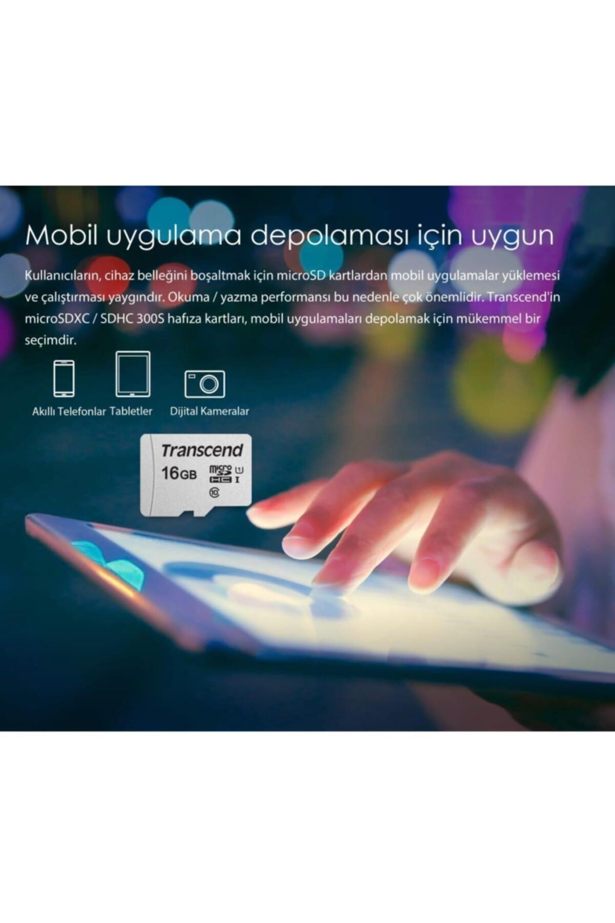 Ts16gusd300s 16gb Microsdxc/sdhc Uhs-ı U1 Hafıza Kartı