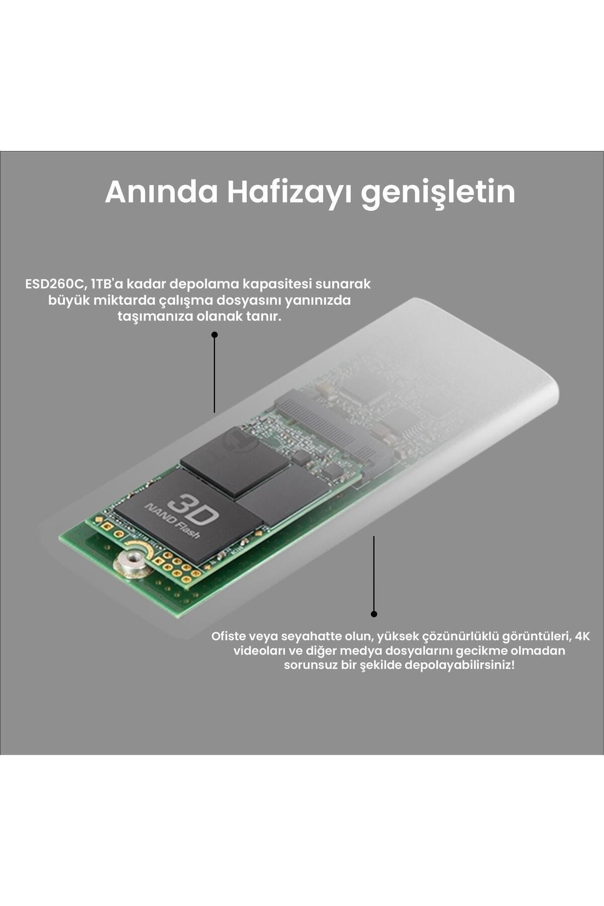 TS250GESD260C 250GB, External SSD, ESD260C,USB 3.1 Gen 2, Type C