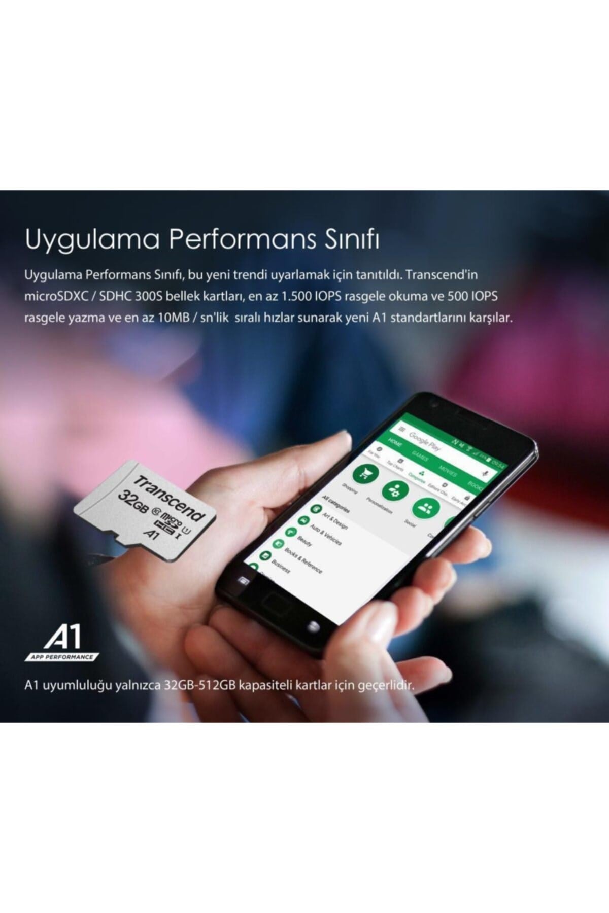 Ts32gusd300s 32gb Microsd Uhs-ı U1 A1 Hafıza Kartı
