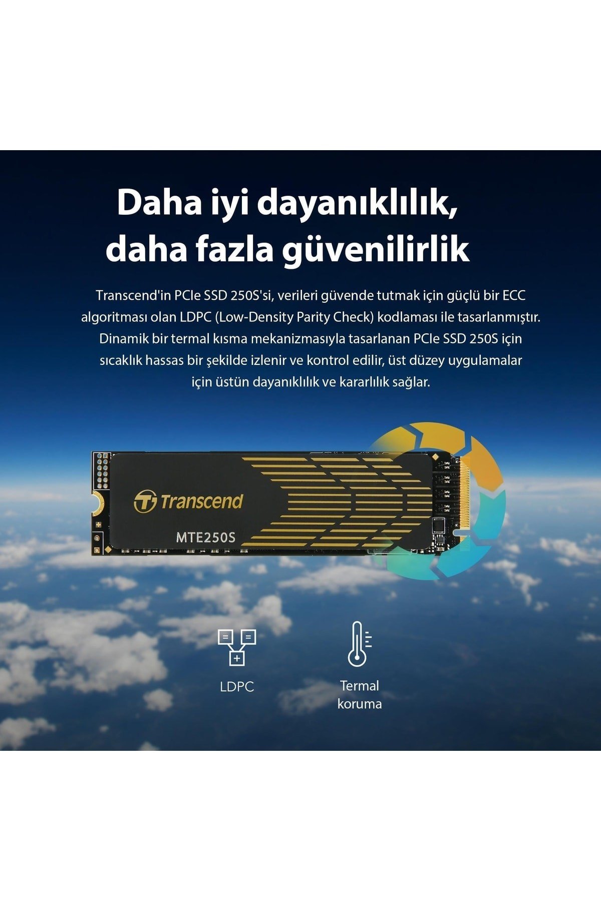 Ts4tmte250s 4tb 7500/6700mb/s Pcıe Gen4x4 Nvme 3d Tlc M.2 Ssd