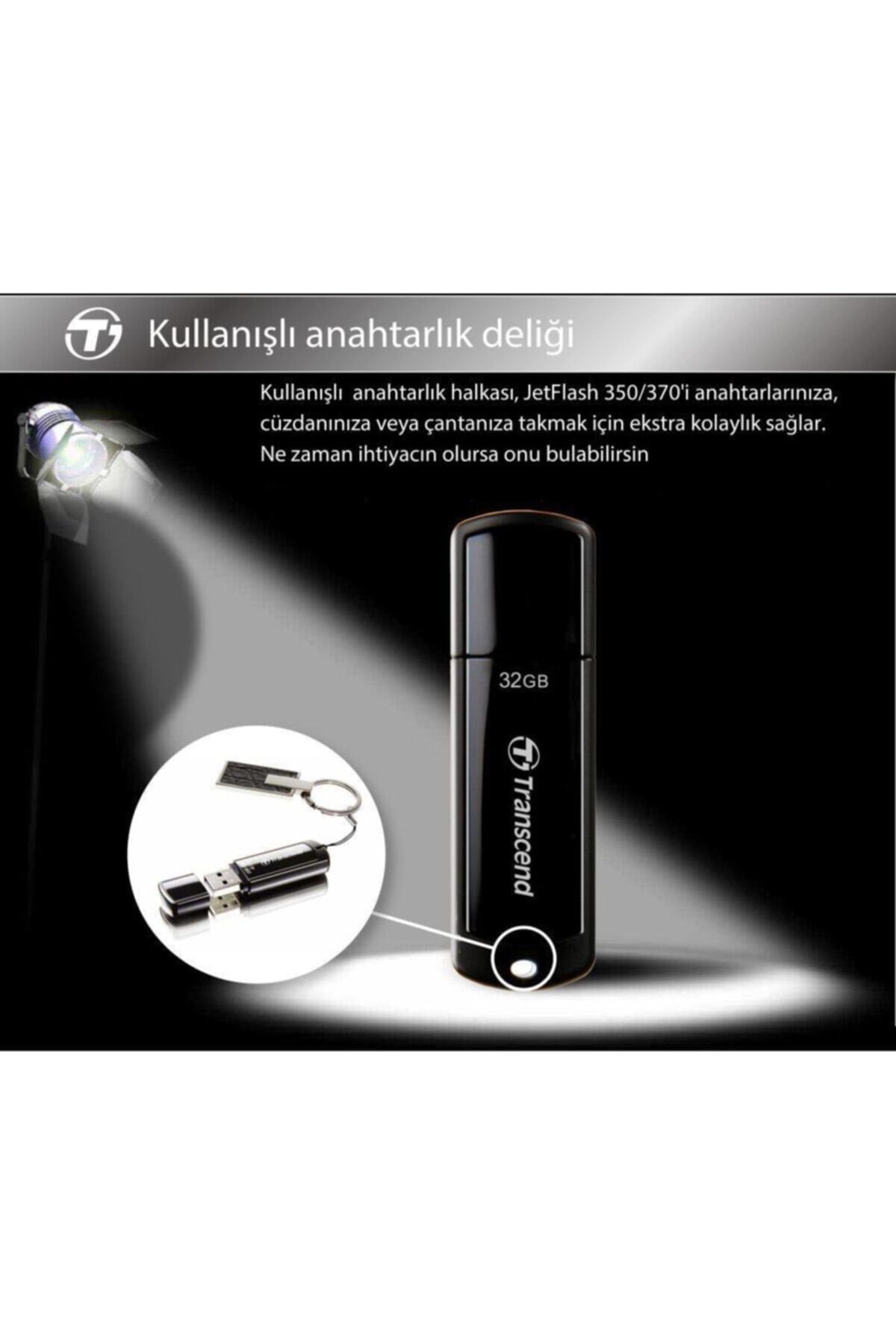 Ts64gjf350 64gb Pen Drive Usb2.0 Siyah Usb Bellek