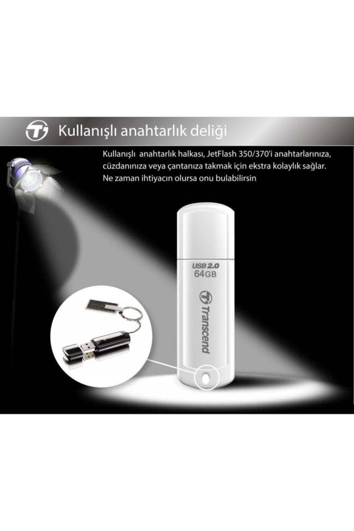 Ts64gjf370 64gb Pen Drive Usb2.0 Beyaz Usb Bellek