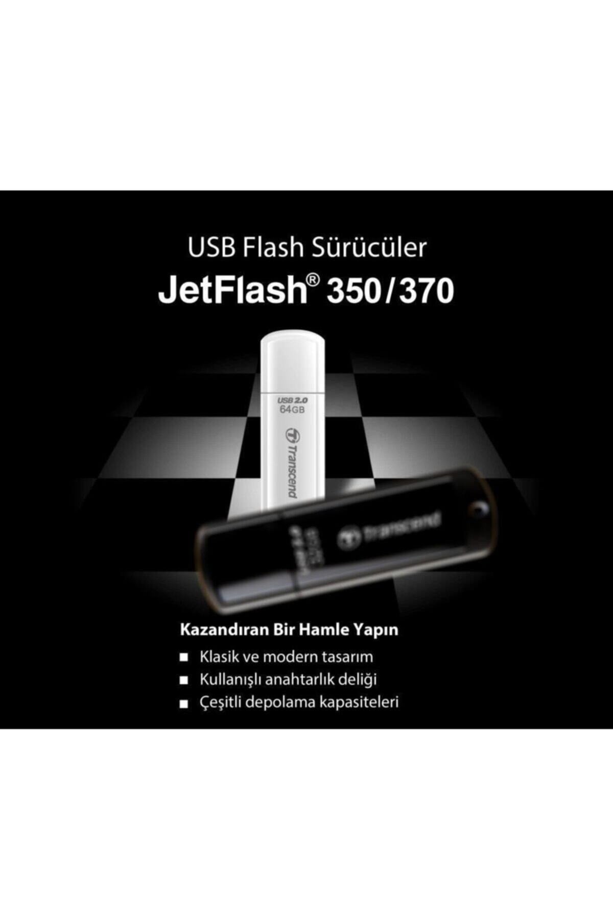 Ts64gjf370 64gb Pen Drive Usb2.0 Beyaz Usb Bellek