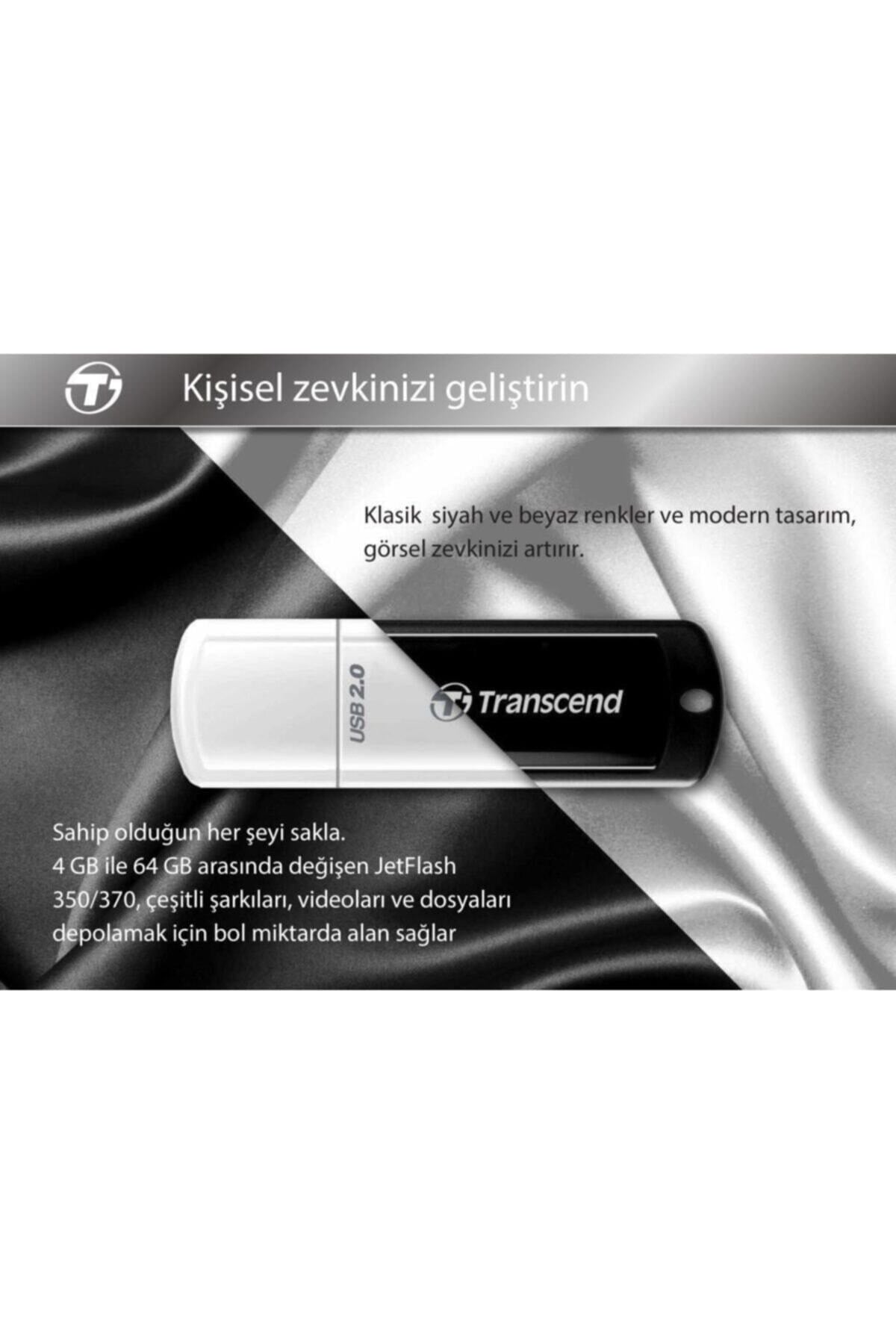 Ts64gjf370 64gb Pen Drive Usb2.0 Beyaz Usb Bellek