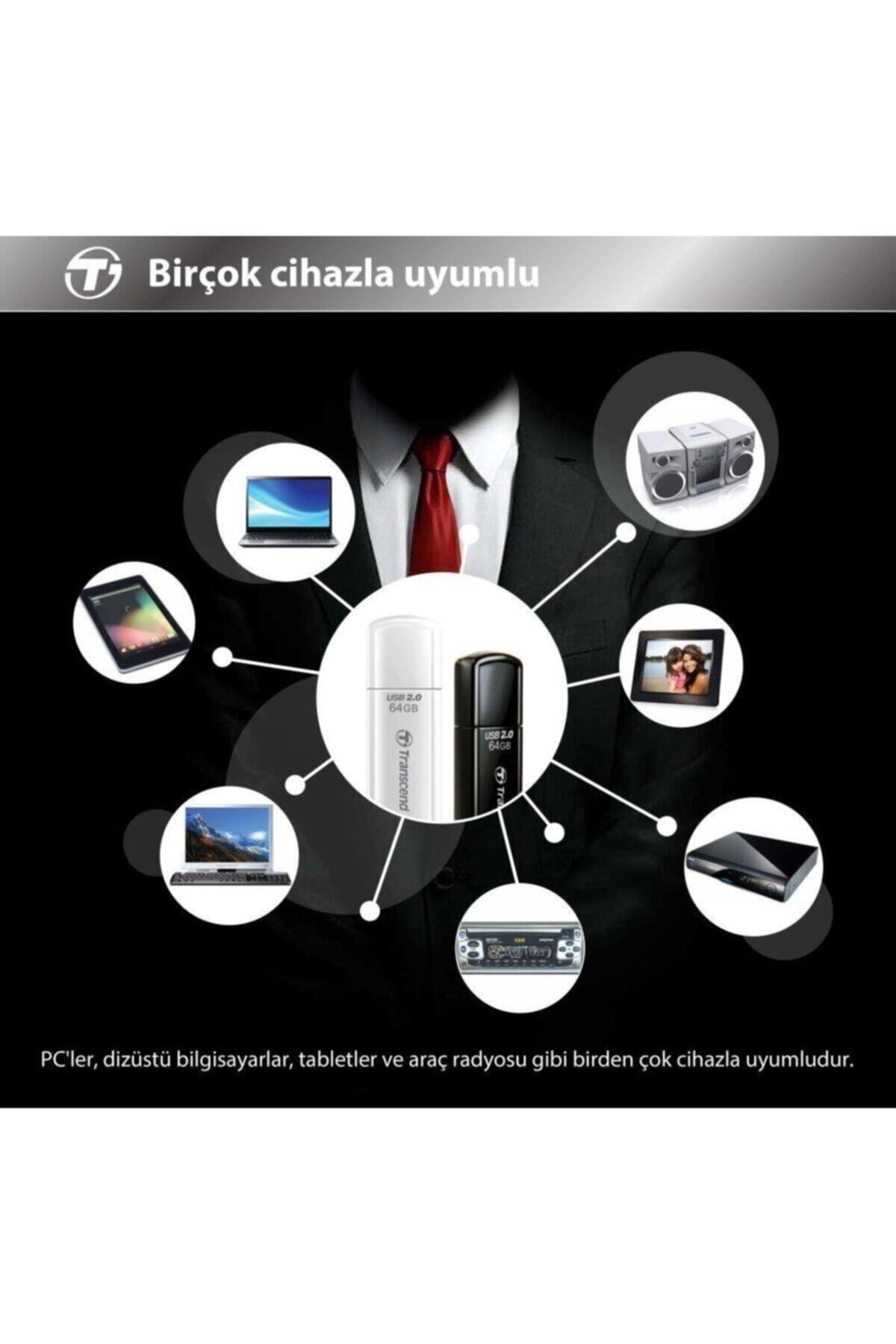 Ts64gjf700 64gb Pen Drive Usb3.1 Siyah Usb Bellek