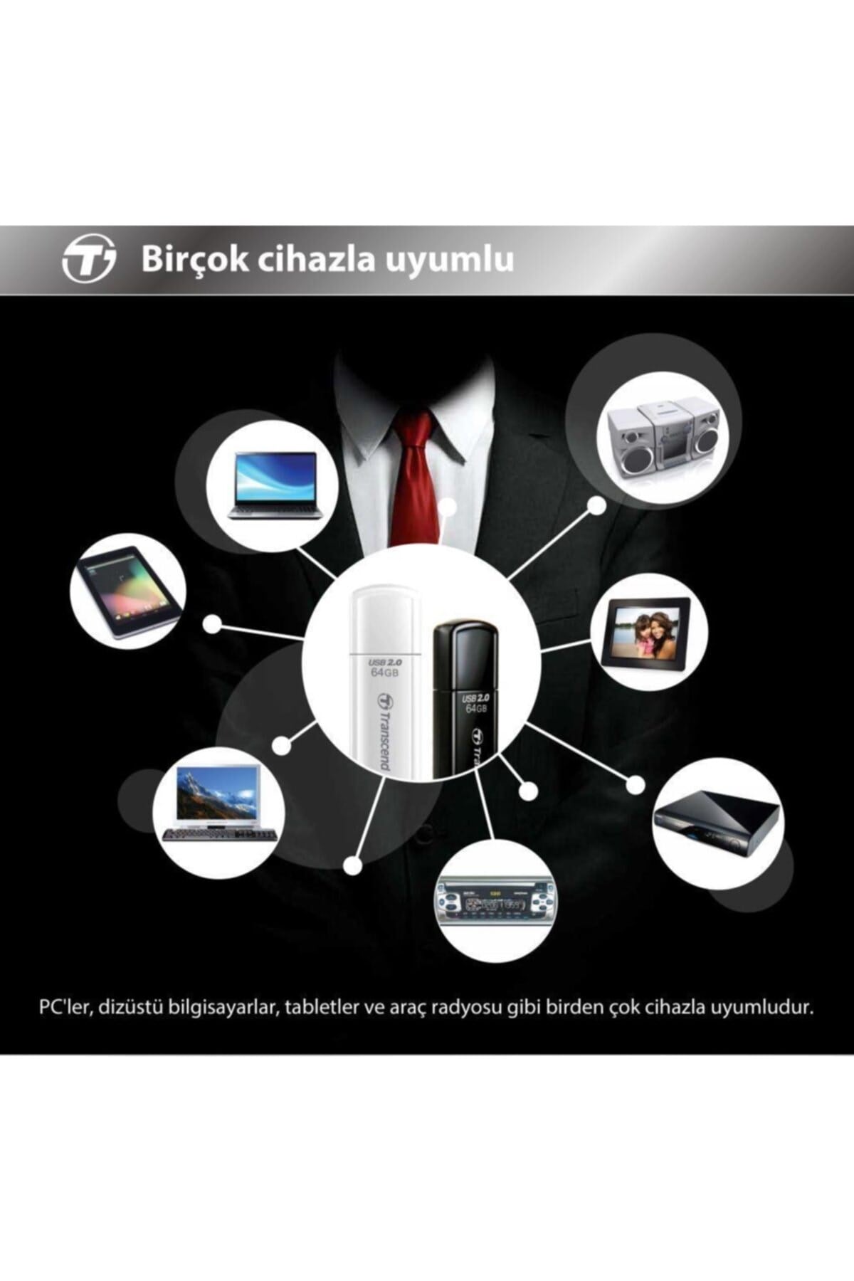 Ts64gjf730 64gb Pen Drive Usb3.1 Beyaz Usb Bellek