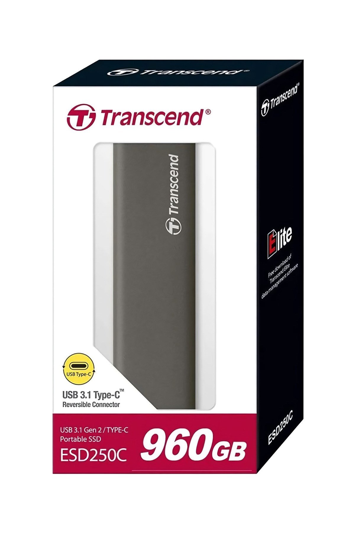 TS960GESD250C 960GB Type-C 520MB/460MB/s Taşınabilir Harici SSD