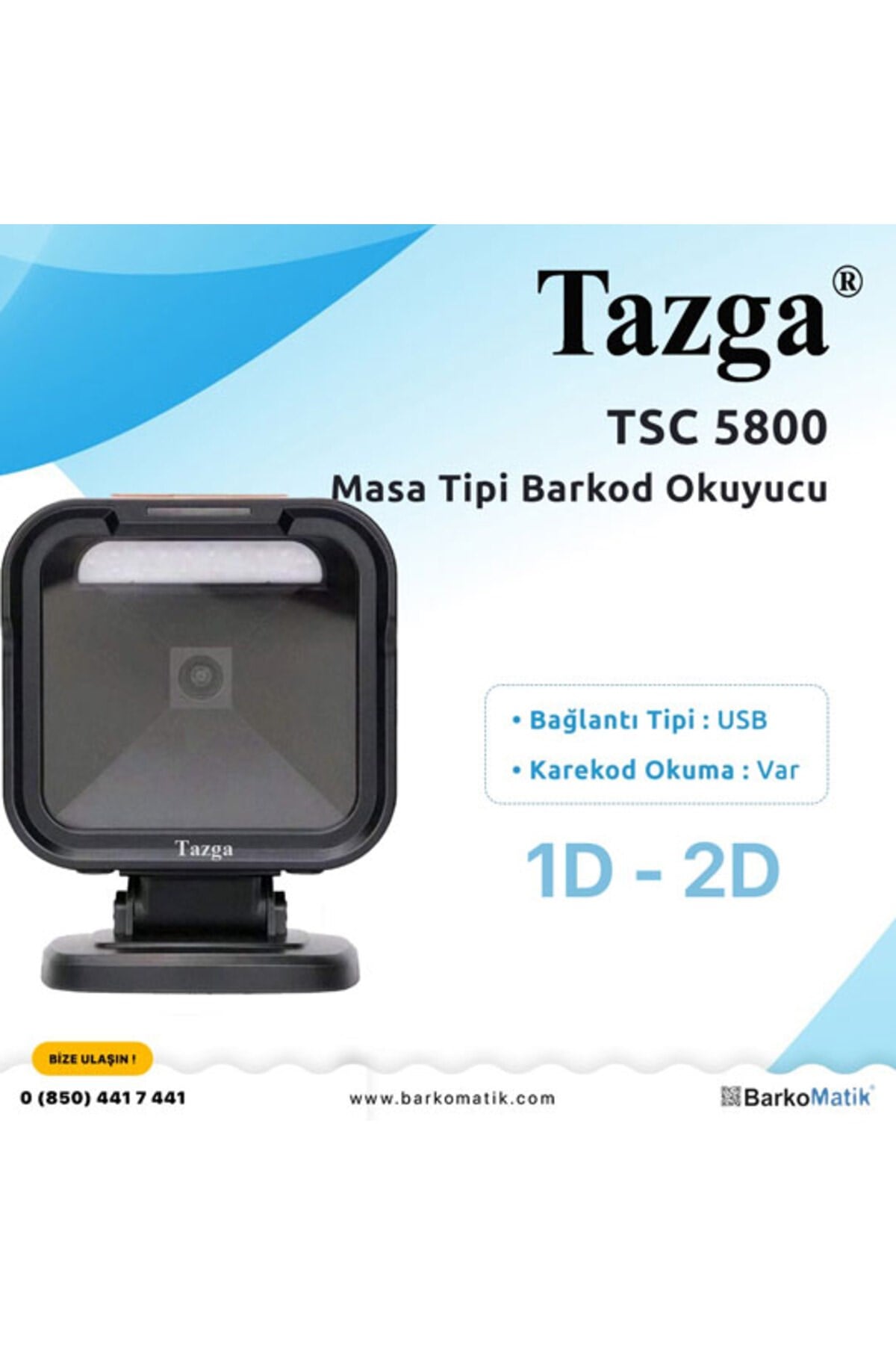 TSC 5800 MASA TİPİ 2D BARKOD OKUYUCU