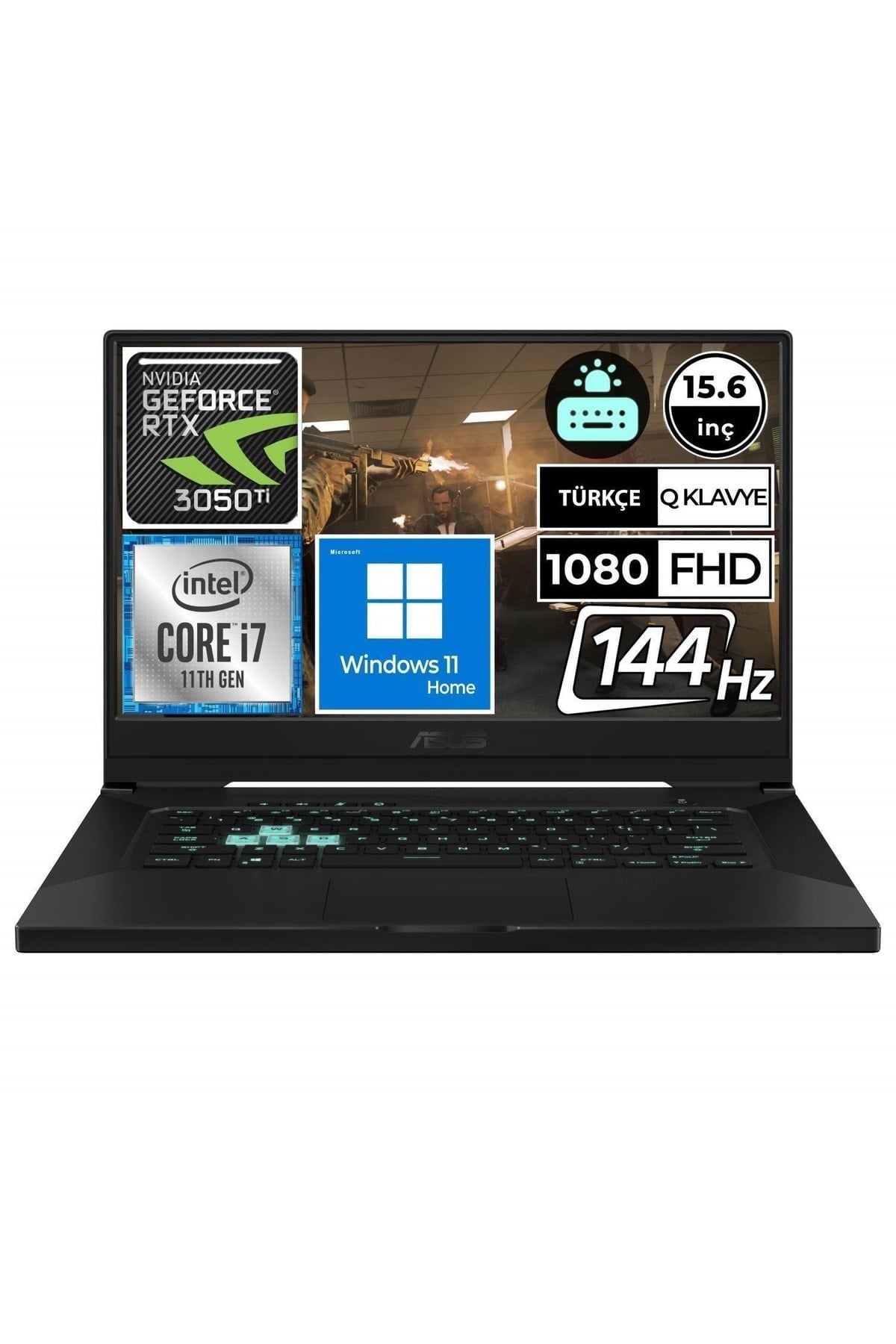 Tuf Dash F15 Fx516pe-hn025w04 I7-11370h 32gb 1tbssd Rtx3050ti 15.6