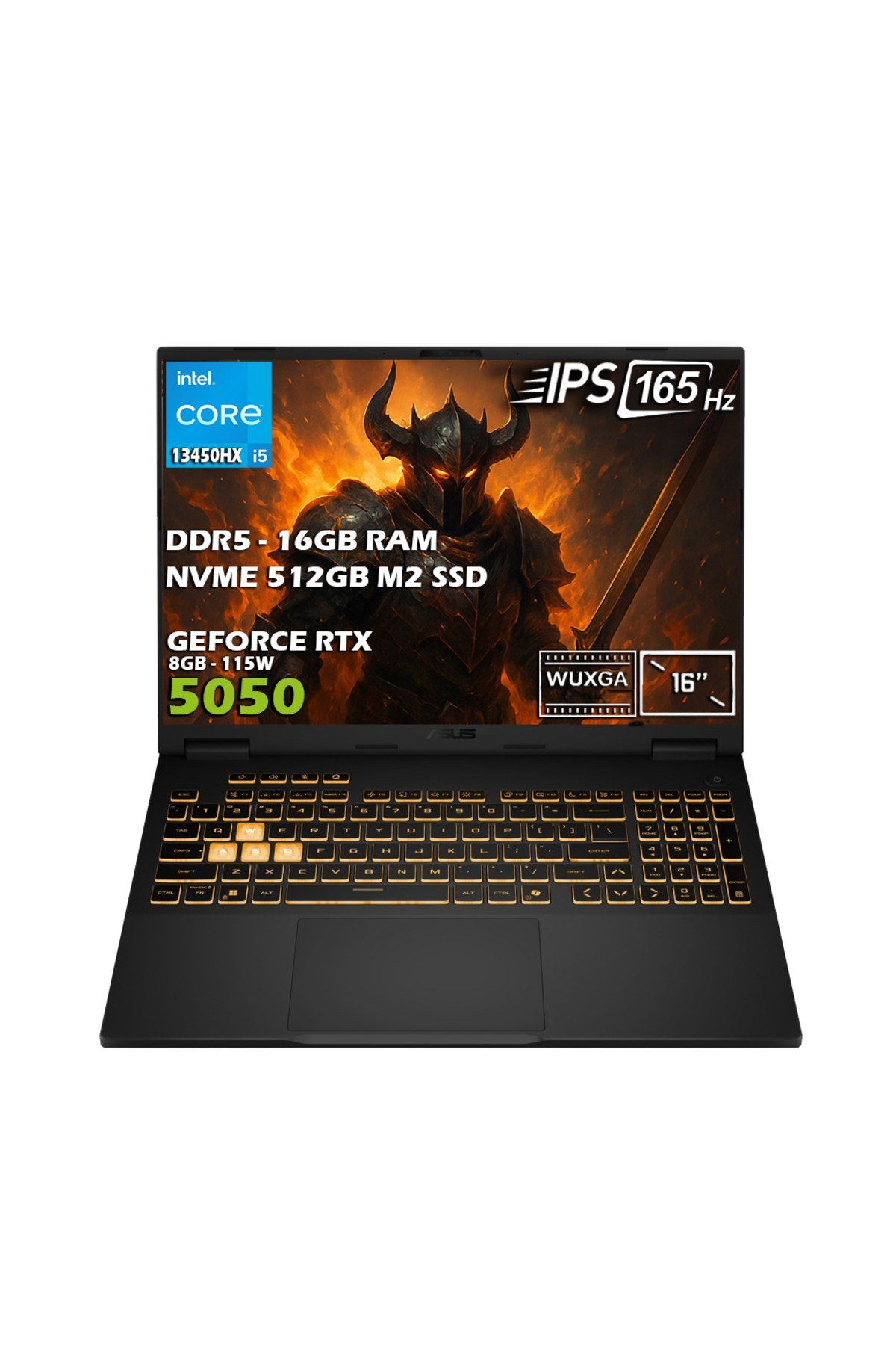 TUF F16 FX608JH-RV010-Gaming Intel Core i5-13450HX 16GB 512GB SSD RTX 5050 16