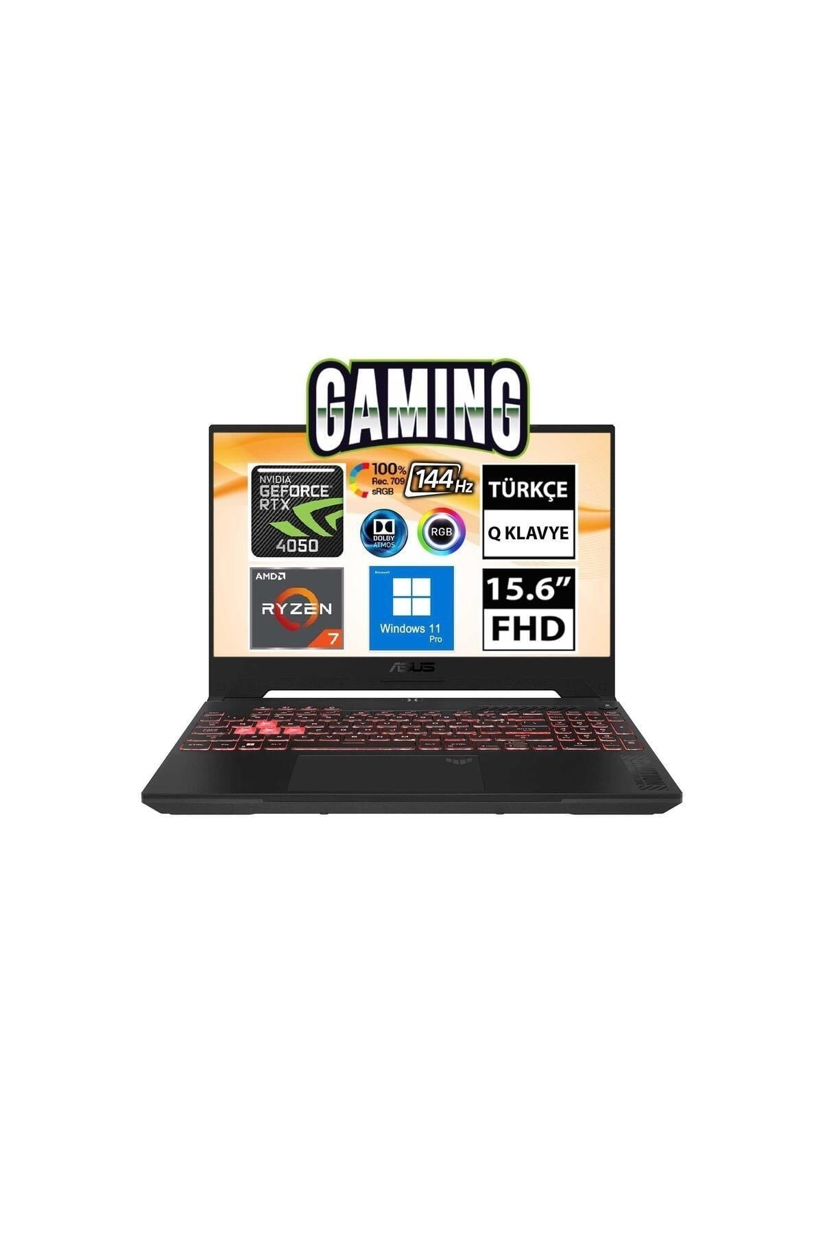 Tuf Gaming A15 FA507NU-LP052A12 Ryzen7 7735HS 16GB 512SSD RTX4050 15.6
