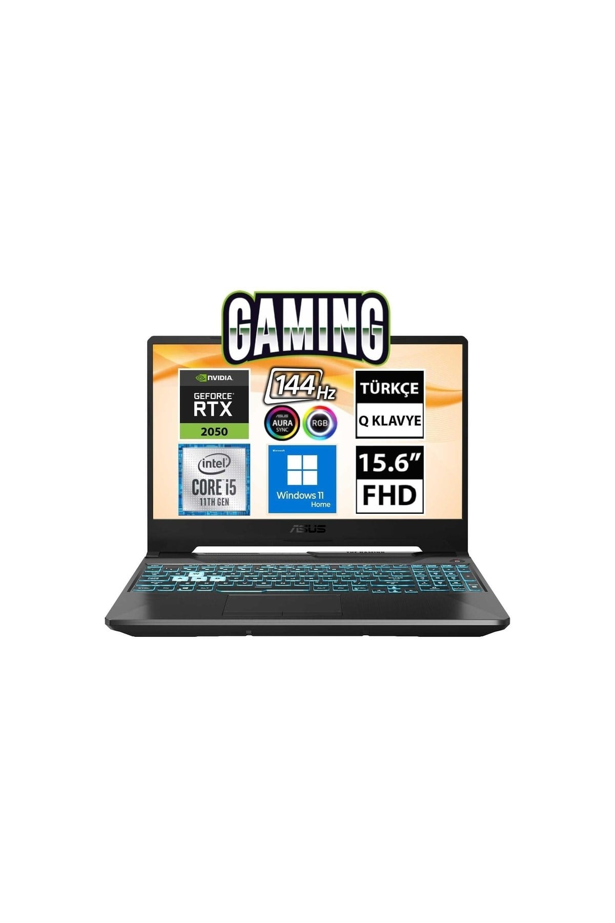 Tuf Gaming F15 Fx506hf-hn028w08 I5-11400h 32gb 512ssd+1tbssd Rtx2050 15.6