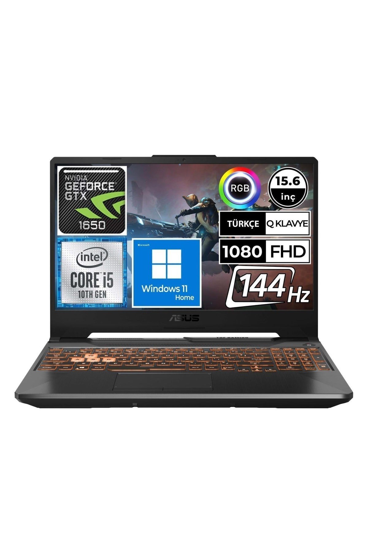 Tuf Gaming F15 Fx506lh-hn004w02 I5-10300h 8gb 512ssd+1tbssd Gtx1650 15.6