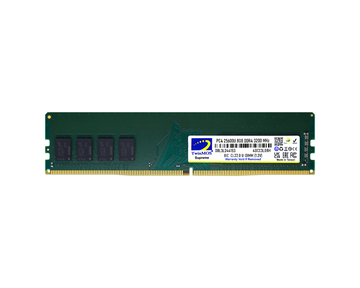 TWINMOS MDD48GB3200D 8GB 3200Mhz DDR4 PC Bellek
