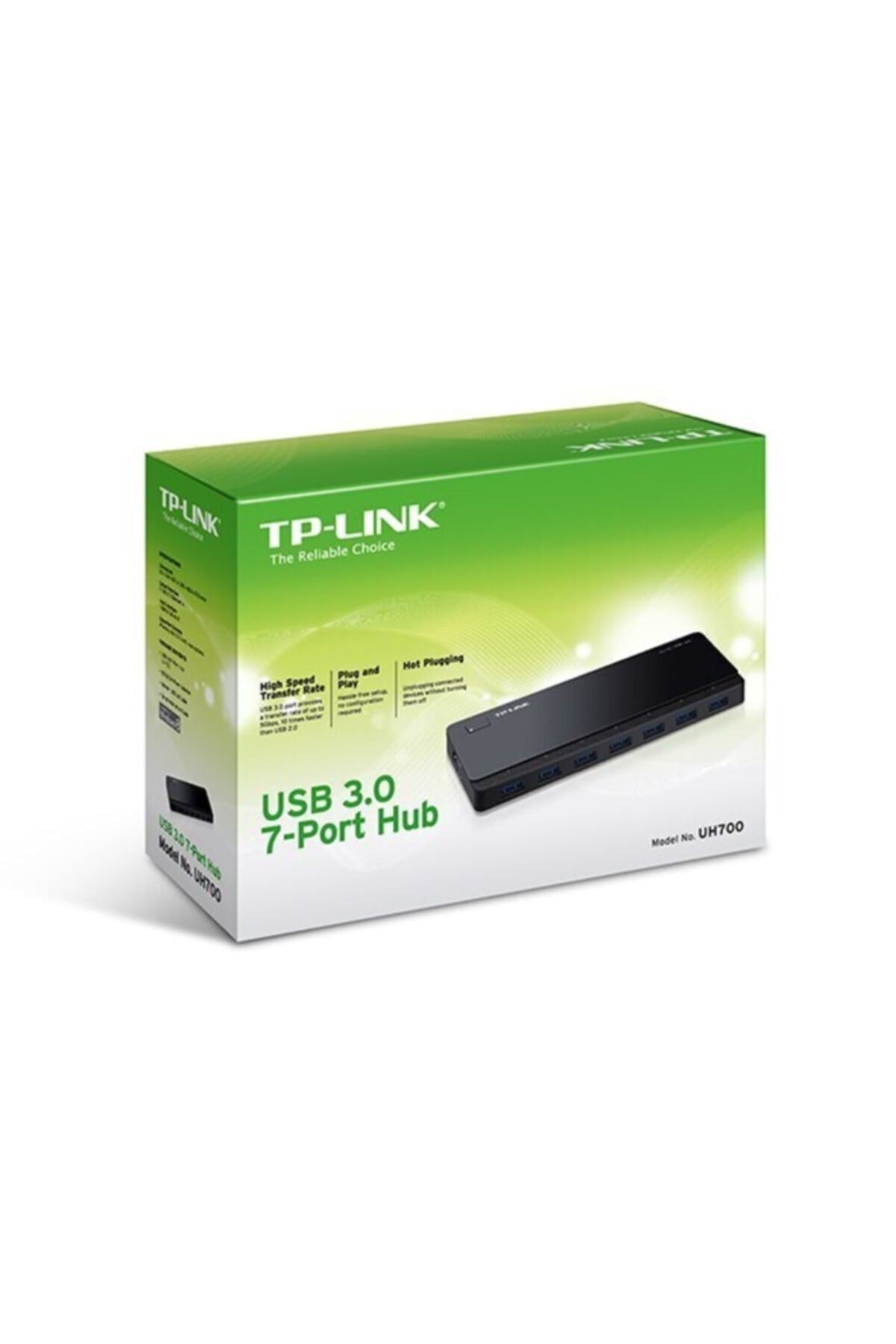 Uh700, 7-port 5gbps 12v/2.5a Güç Adaptörü Usb 3.0 Çoklayıcı