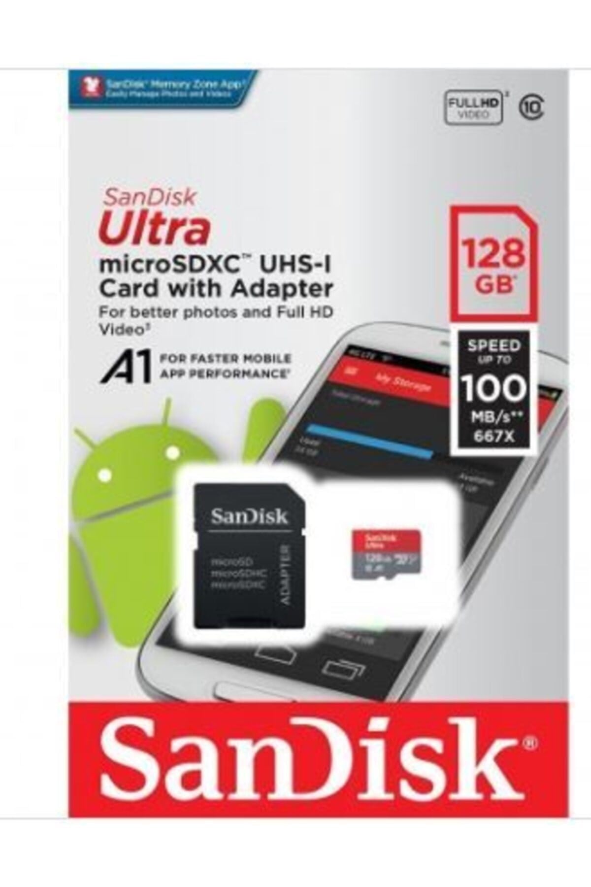 Ultra Micro SDXC UHS-I 98MB/S Hafıza Kartı  128 GB SDSQUAR-128G-GN6MA