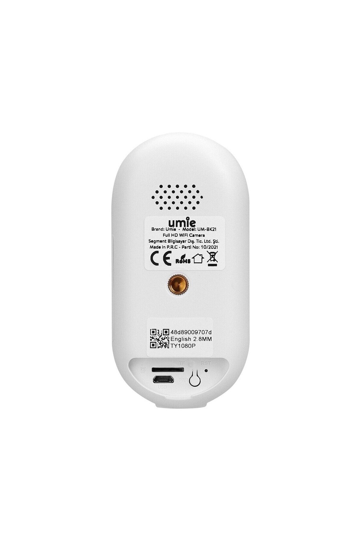 Um-Bk21 Beyaz 2Mp İki Yönlü Ses Tf Kart 6700Mah Batarıyalı Tuya Destekli Akıllı İp Kamera