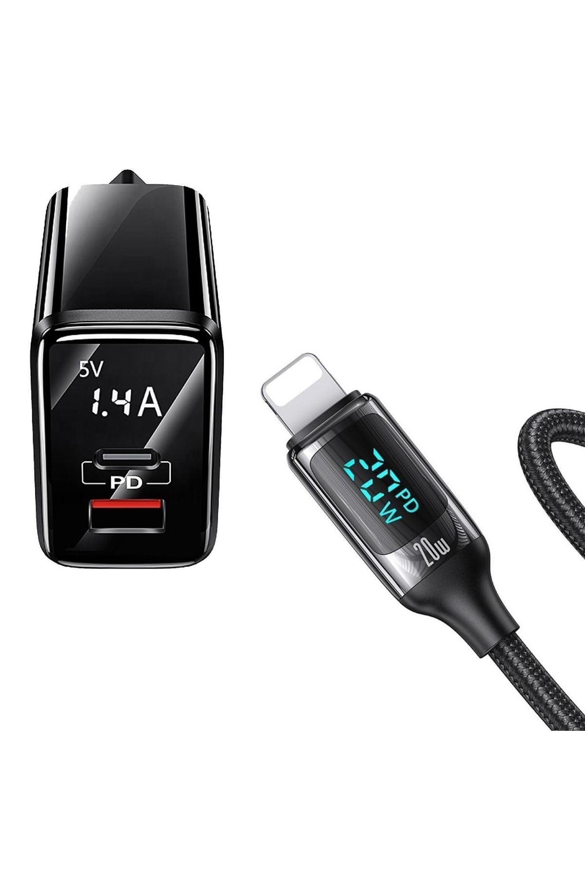 Us-cc133 20w Şarj Başlığı + Us-sj545 20w Ligtning, Çipli, Apple Hızlı Şarj Kiti