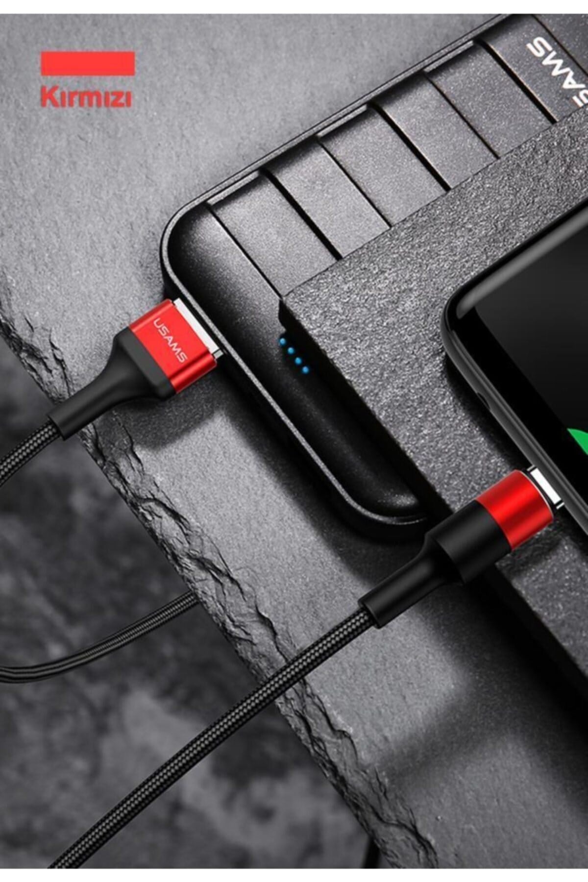 Us-sj221 1.2m Usb To Type-c Güçlendirilmiş Örgülü Şarj Ve Data Kablosu