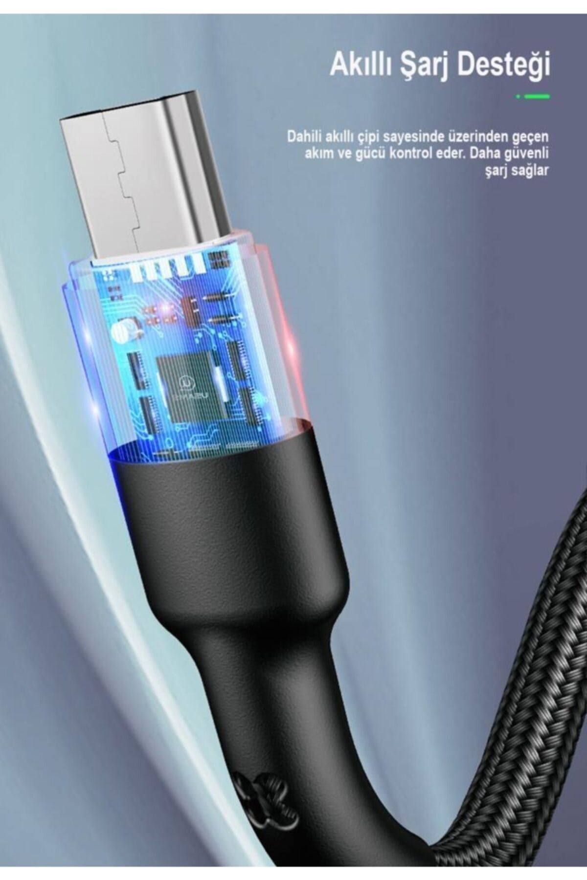 Us-sj311 1.2m Usb To Lightning Güçlendirilmiş Örgülü Şarj Ve Data Kablosu