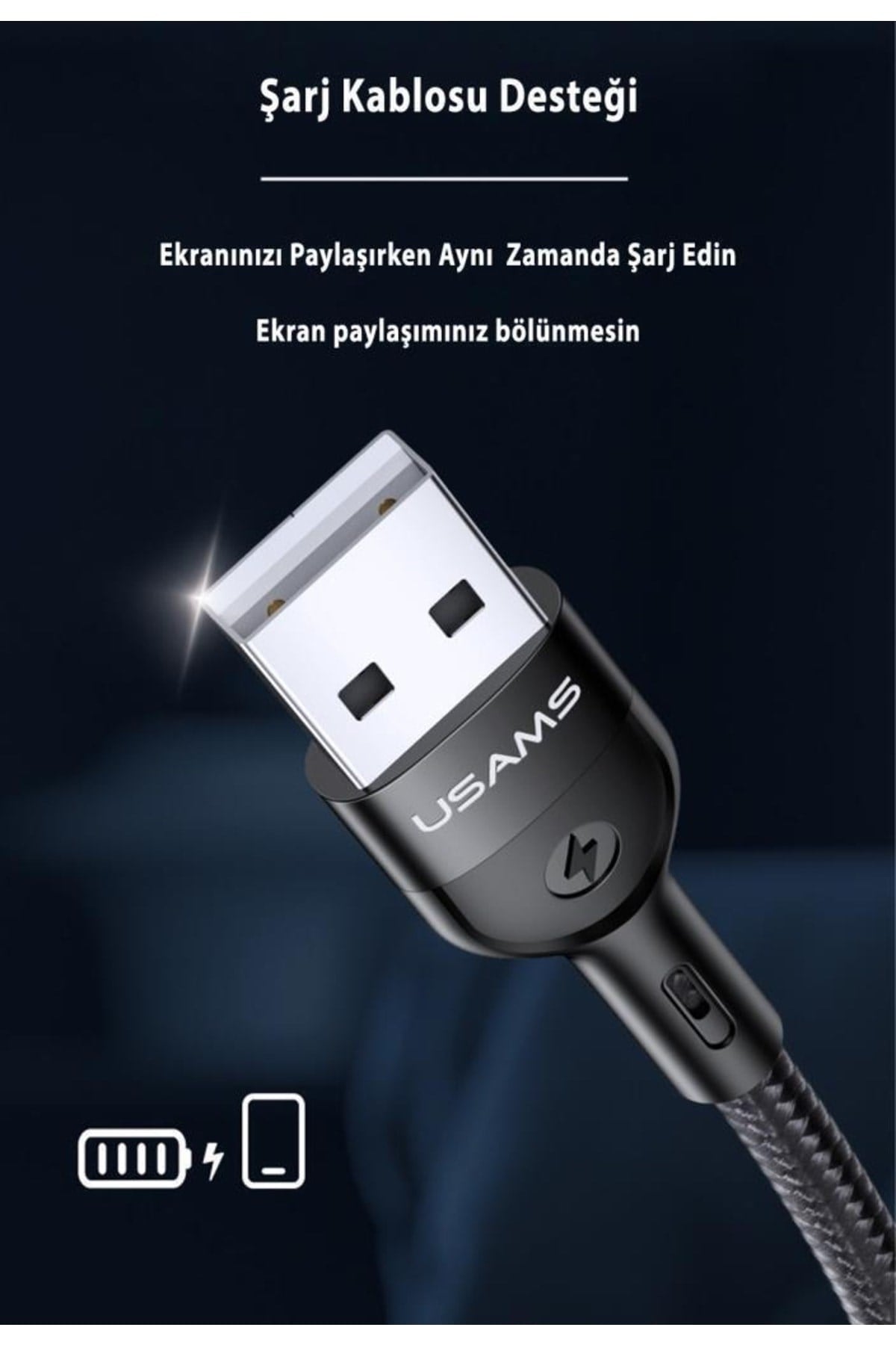Us-sj442 U53 2m Fullhd Lightning To Hdmı, Iphonedan Tvye Ses Ve Görüntü Aktarma Kablosu
