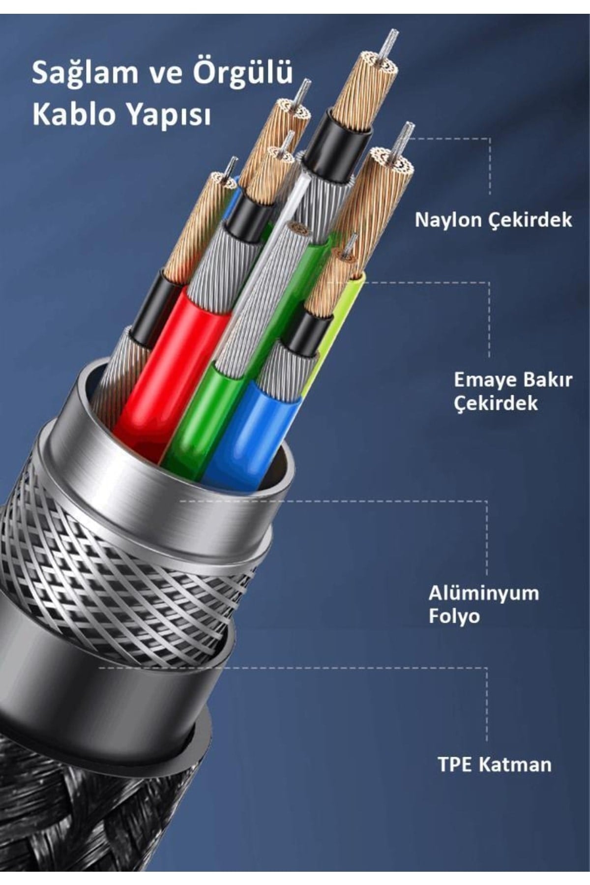 Us-sj555 2in1 1.2m 3.5mm Ses+type-c To 3.5mm Ses Kablosu