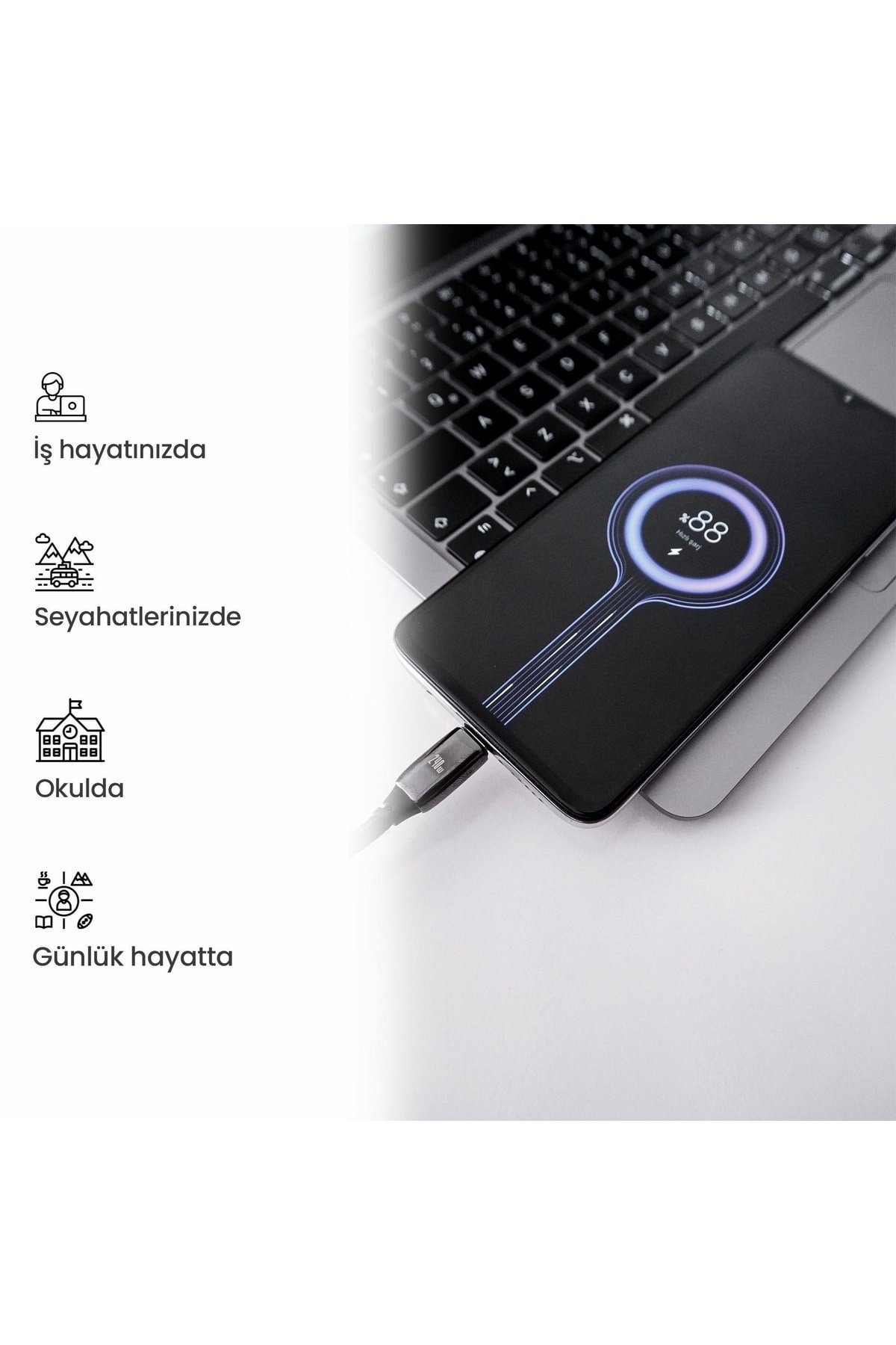 Us-sj581 Pd3.1 Type-c To Type-c Çinko Alaşım 240w Hızlı Şarj Ve Data Kablosu 2m