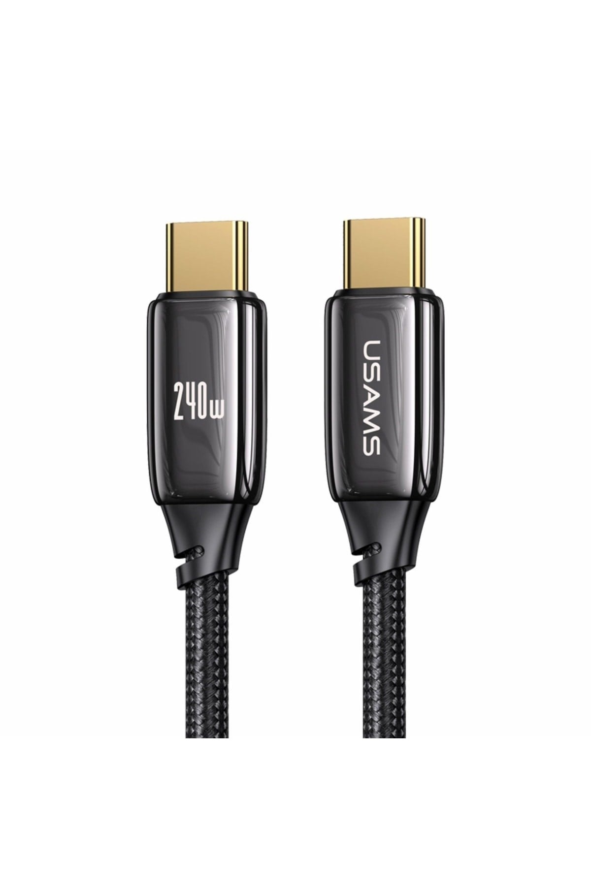 Us-sj581 Pd3.1 Type-c To Type-c Çinko Alaşım 240w Hızlı Şarj Ve Data Kablosu 2m
